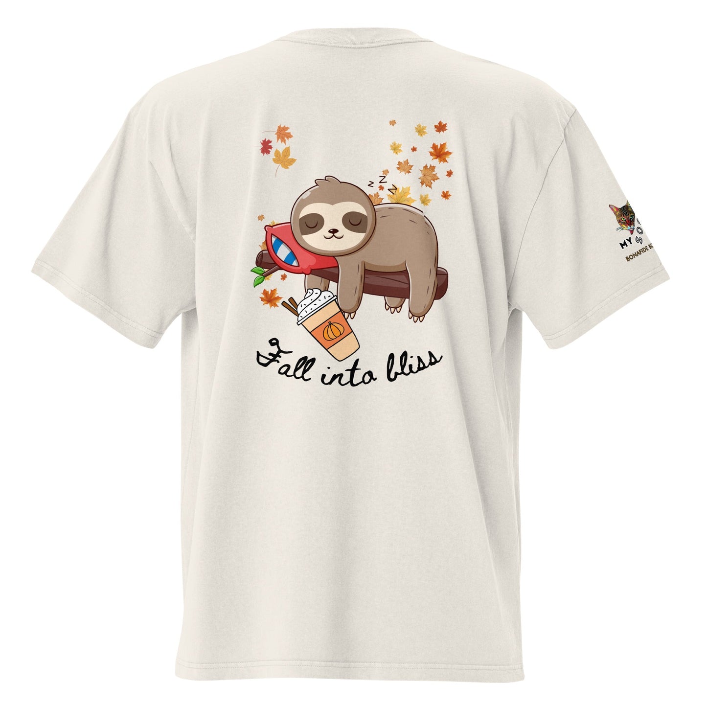 Fall into Bliss Oversized Faded Tee - My Social Cat Bonafide Boutique LLCFall into Bliss Oversized Faded TeeT-shirtMy Social Cat Bonafide Boutique LLCFaded BoneSblisscotton