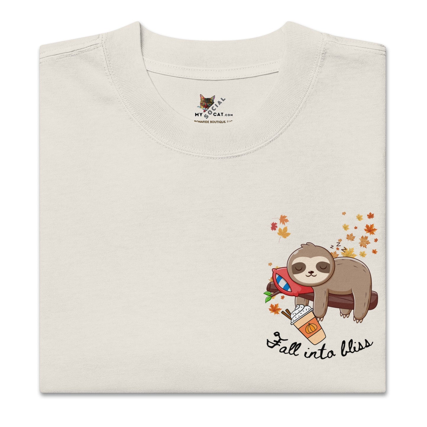 Fall into Bliss Oversized Faded Tee - My Social Cat Bonafide Boutique LLCFall into Bliss Oversized Faded TeeT-shirtMy Social Cat Bonafide Boutique LLCFaded BoneSblisscotton