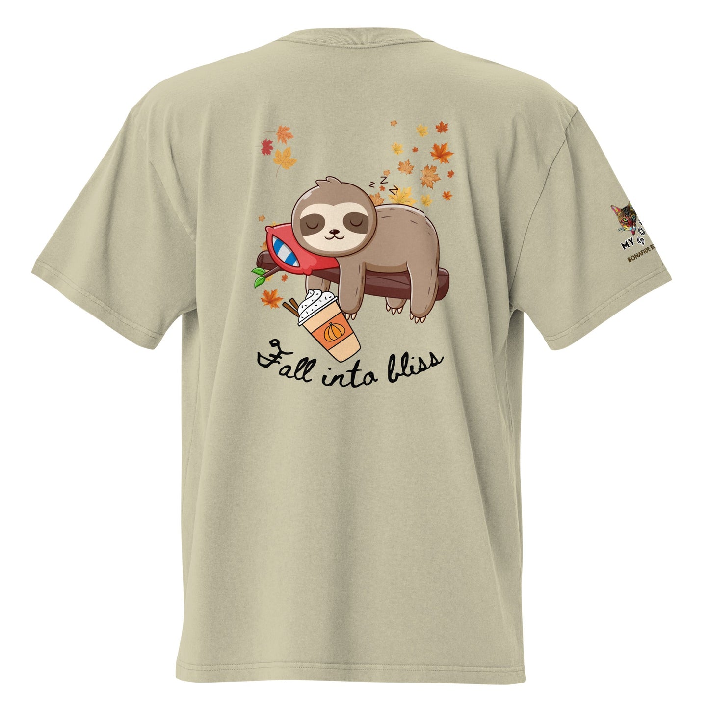 Fall into Bliss Oversized Faded Tee - My Social Cat Bonafide Boutique LLCFall into Bliss Oversized Faded TeeT-shirtMy Social Cat Bonafide Boutique LLCFaded EucalyptusSblisscotton