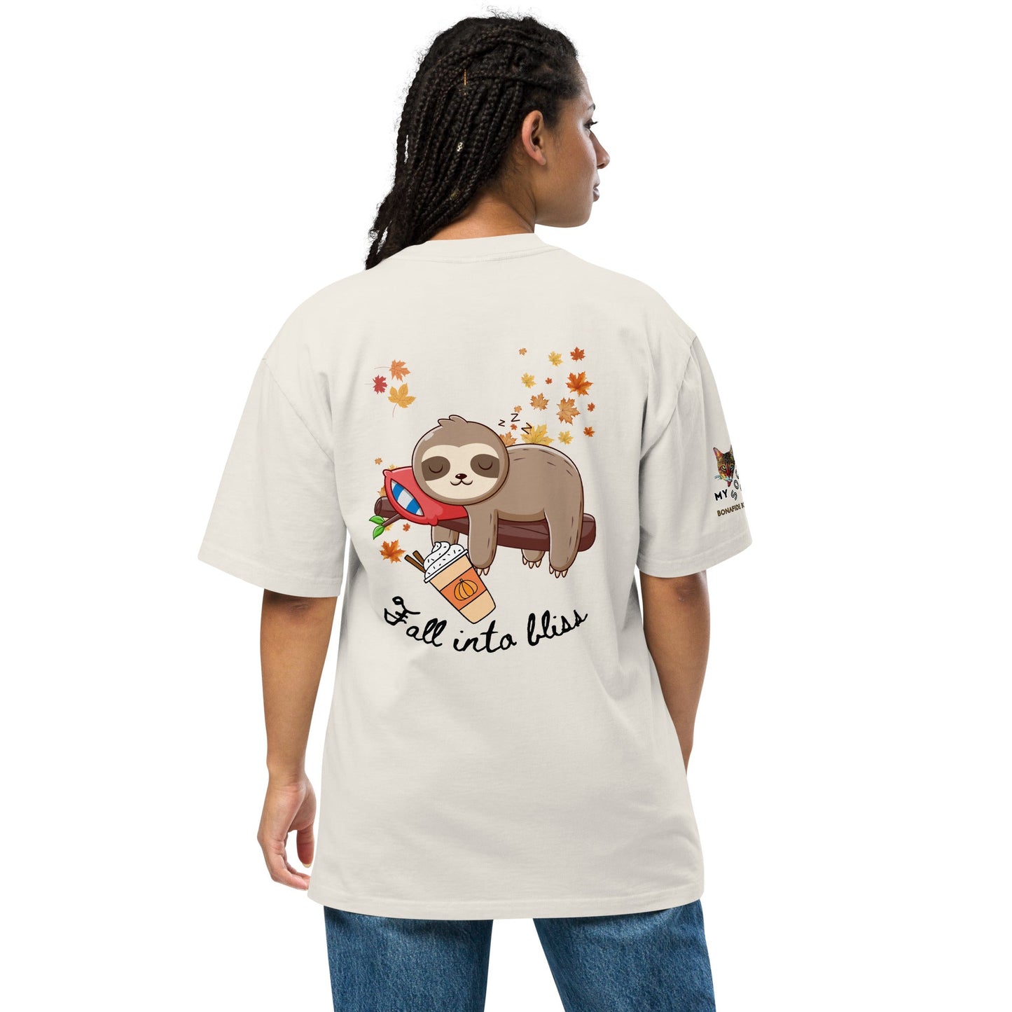 Fall into Bliss Oversized Faded Tee - My Social Cat Bonafide Boutique LLCFall into Bliss Oversized Faded TeeT-shirtMy Social Cat Bonafide Boutique LLCFaded KhakiSblisscotton