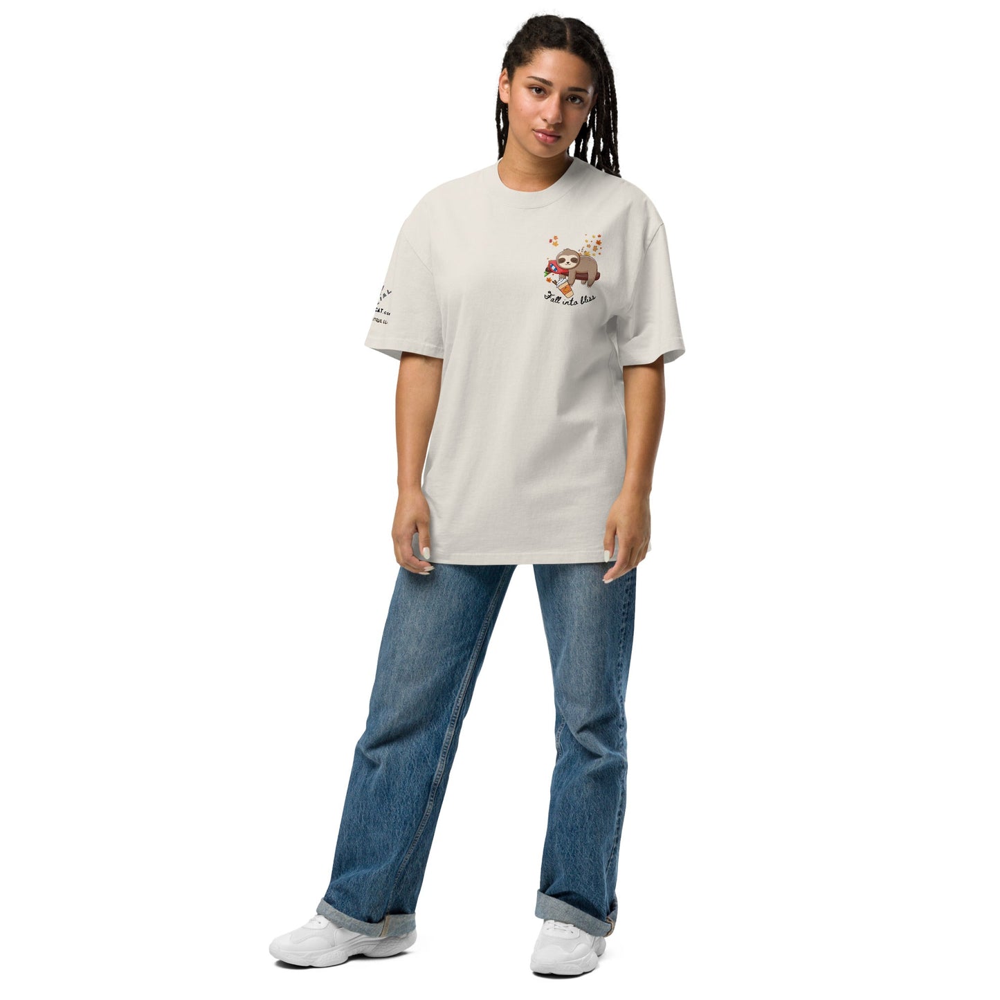 Fall into Bliss Oversized Faded Tee - My Social Cat Bonafide Boutique LLCFall into Bliss Oversized Faded TeeT-shirtMy Social Cat Bonafide Boutique LLCFaded KhakiSblisscotton