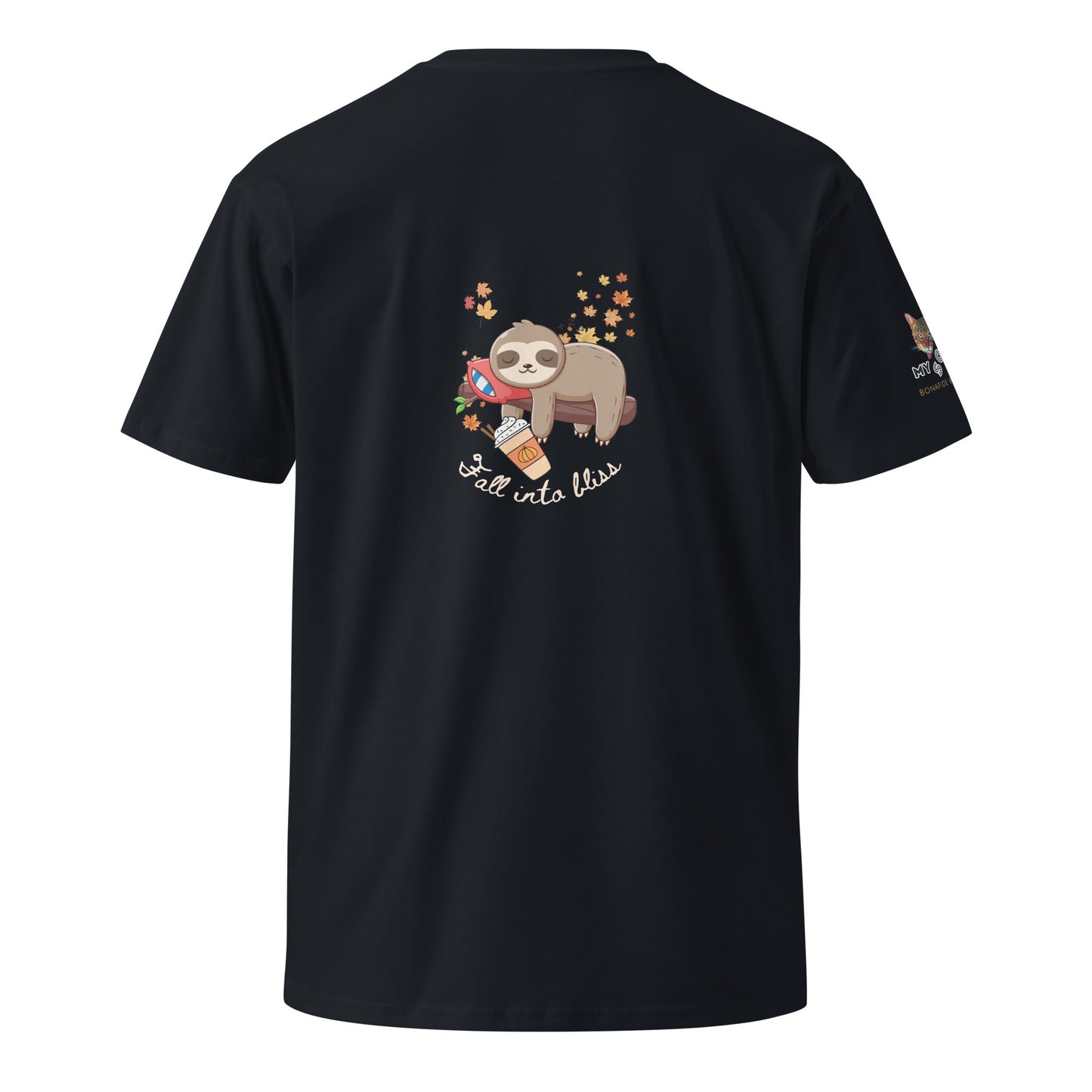 Fall into Bliss Unisex Premium Tee - My Social Cat Bonafide Boutique LLCFall into Bliss Unisex Premium TeeT-shirtMy Social Cat Bonafide Boutique LLCNavyS