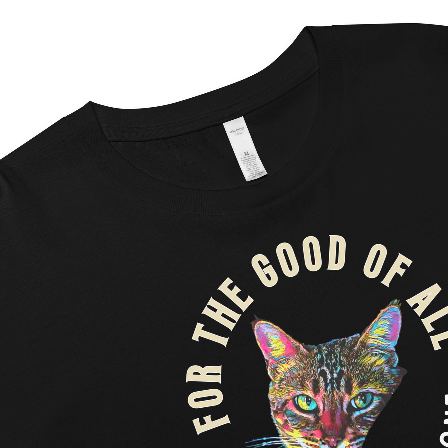 For the Good of All and Harm to None Women’s Crop Top - My Social Cat Bonafide Boutique LLCFor the Good of All and Harm to None Women’s Crop Topcrop topMy Social Cat Bonafide Boutique LLCBlackXSall harmcat