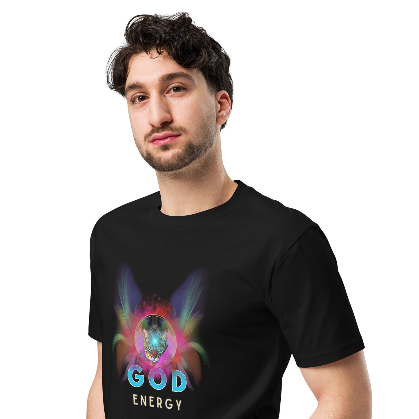 God Energy Unisex Premium Tee - My Social Cat Bonafide Boutique LLCGod Energy Unisex Premium TeeT-shirtMy Social Cat Bonafide Boutique LLCBlackSenergygod