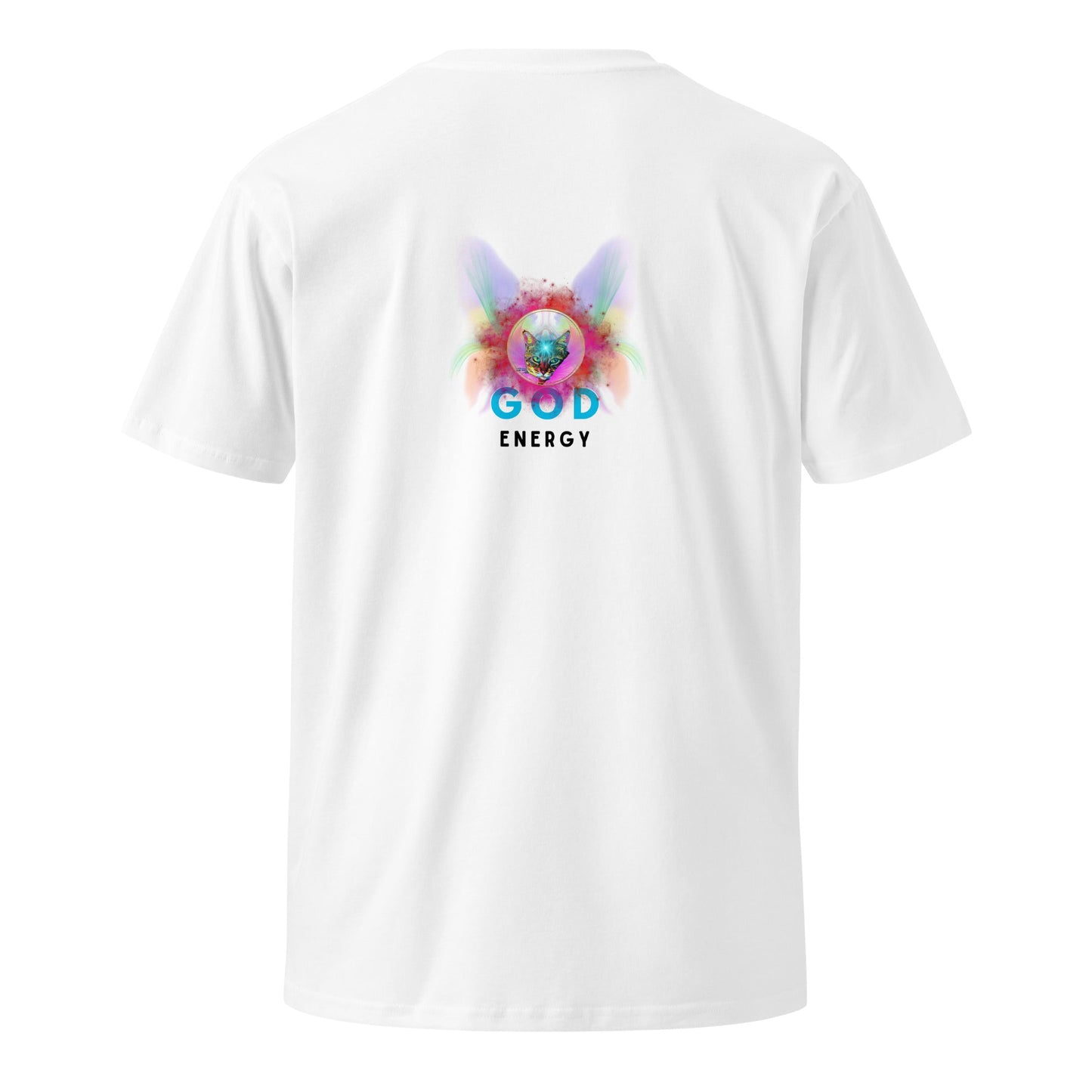 God Energy Unisex Premium Tee - My Social Cat Bonafide Boutique LLCGod Energy Unisex Premium TeeT-shirtMy Social Cat Bonafide Boutique LLCWhiteSenergygod