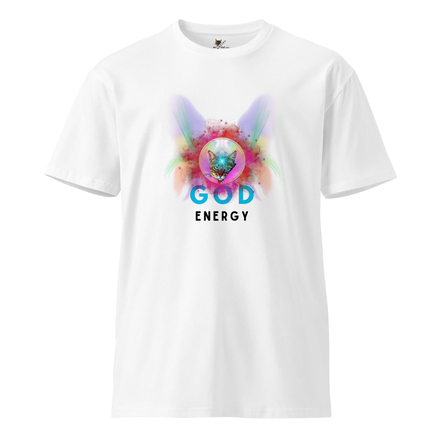 God Energy Unisex Premium Tee - My Social Cat Bonafide Boutique LLCGod Energy Unisex Premium TeeT-shirtMy Social Cat Bonafide Boutique LLCWhiteSenergygod
