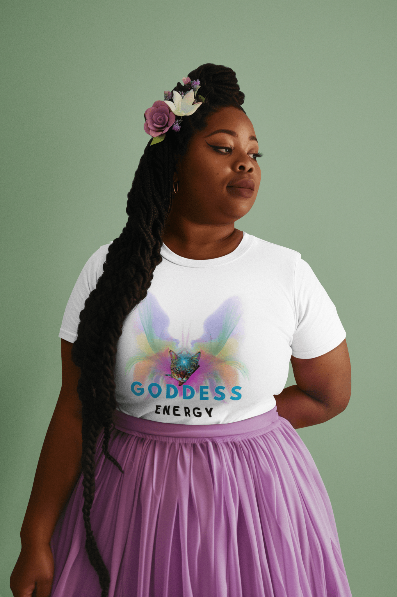Goddess Energy Unisex Premium Tee - My Social Cat Bonafide Boutique LLCGoddess Energy Unisex Premium TeeT-shirtMy Social Cat Bonafide Boutique LLCBlackSenergygoddess