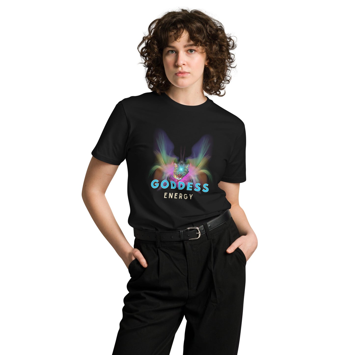 Goddess Energy Unisex Premium Tee - My Social Cat Bonafide Boutique LLCGoddess Energy Unisex Premium TeeT-shirtMy Social Cat Bonafide Boutique LLCBlackSenergygoddess