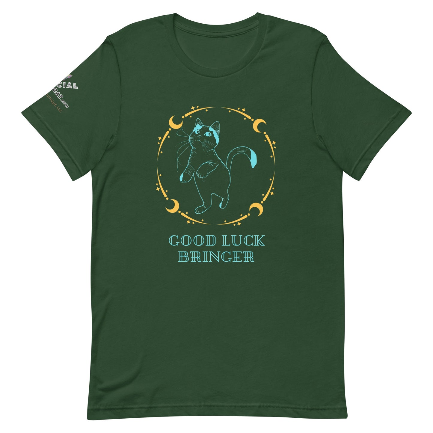 Good Luck Bringer Unisex Tee - My Social Cat Bonafide Boutique LLCGood Luck Bringer Unisex TeeT-shirtMy Social Cat Bonafide Boutique LLCForestSGood Luck Bringershirt