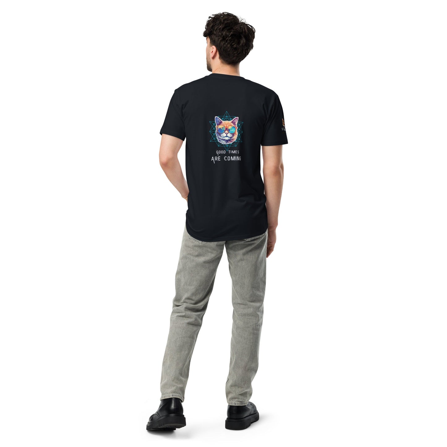 Good Times Are Coming Unisex Premium Tee - My Social Cat Bonafide Boutique LLCGood Times Are Coming Unisex Premium TeeT-shirtMy Social Cat Bonafide Boutique LLCBlackScominggood