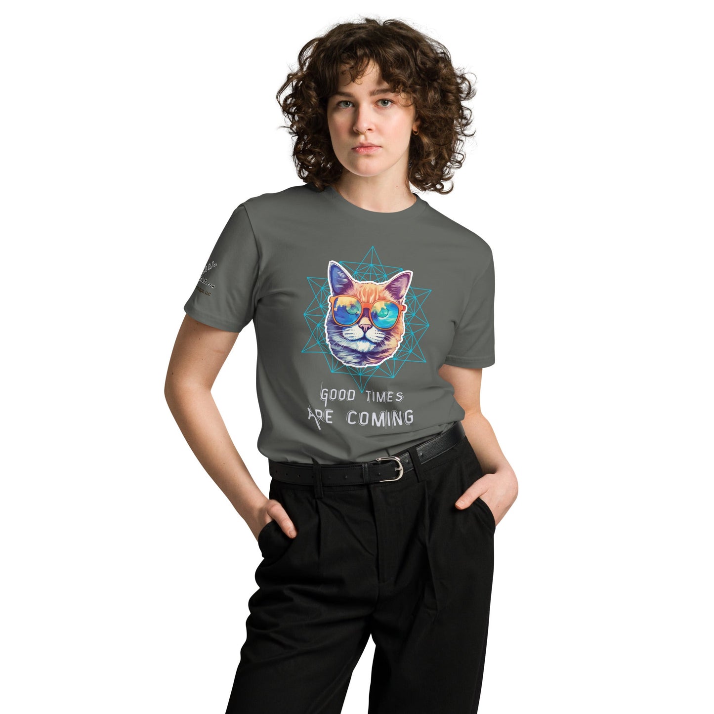 Good Times Are Coming Unisex Premium Tee - My Social Cat Bonafide Boutique LLCGood Times Are Coming Unisex Premium TeeT-shirtMy Social Cat Bonafide Boutique LLCBlackScominggood