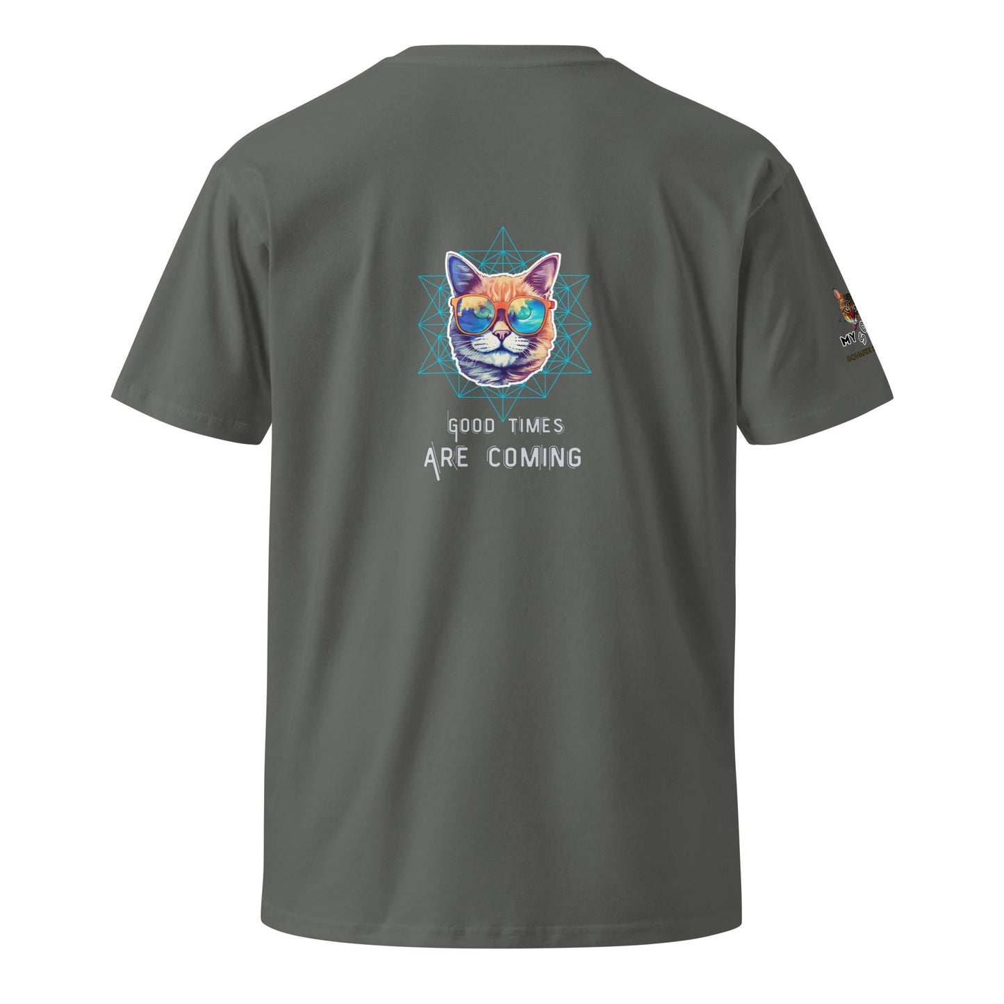 Good Times Are Coming Unisex Premium Tee - My Social Cat Bonafide Boutique LLCGood Times Are Coming Unisex Premium TeeT-shirtMy Social Cat Bonafide Boutique LLCCharcoalScominggood