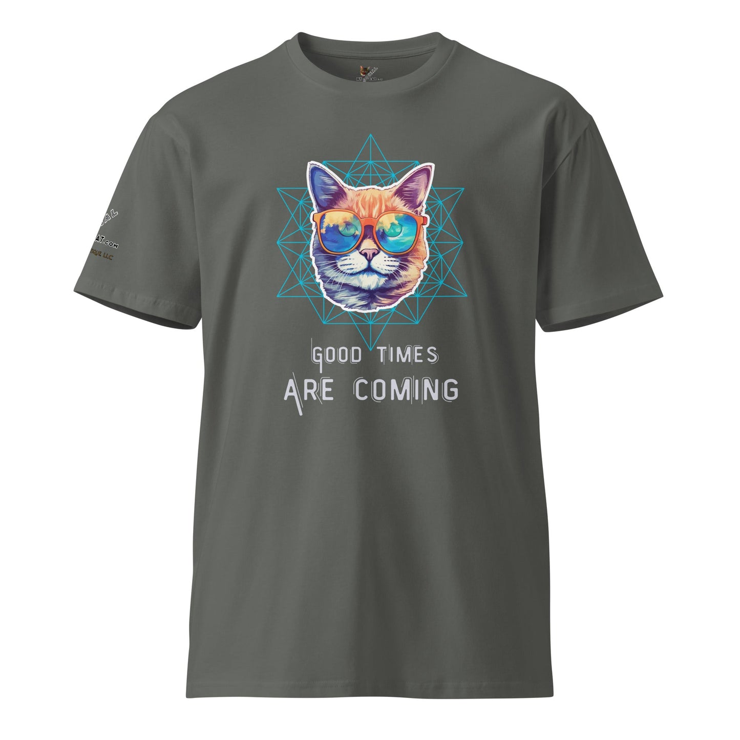 Good Times Are Coming Unisex Premium Tee - My Social Cat Bonafide Boutique LLCGood Times Are Coming Unisex Premium TeeT-shirtMy Social Cat Bonafide Boutique LLCCharcoalScominggood