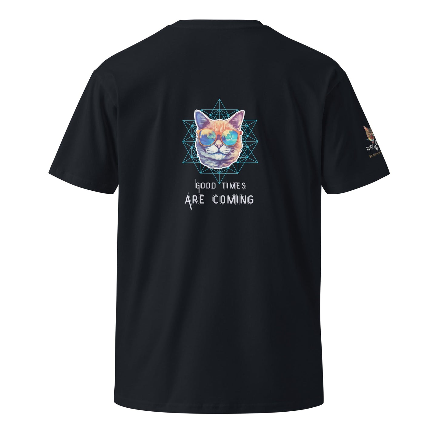Good Times Are Coming Unisex Premium Tee - My Social Cat Bonafide Boutique LLCGood Times Are Coming Unisex Premium TeeT-shirtMy Social Cat Bonafide Boutique LLCNavyScominggood