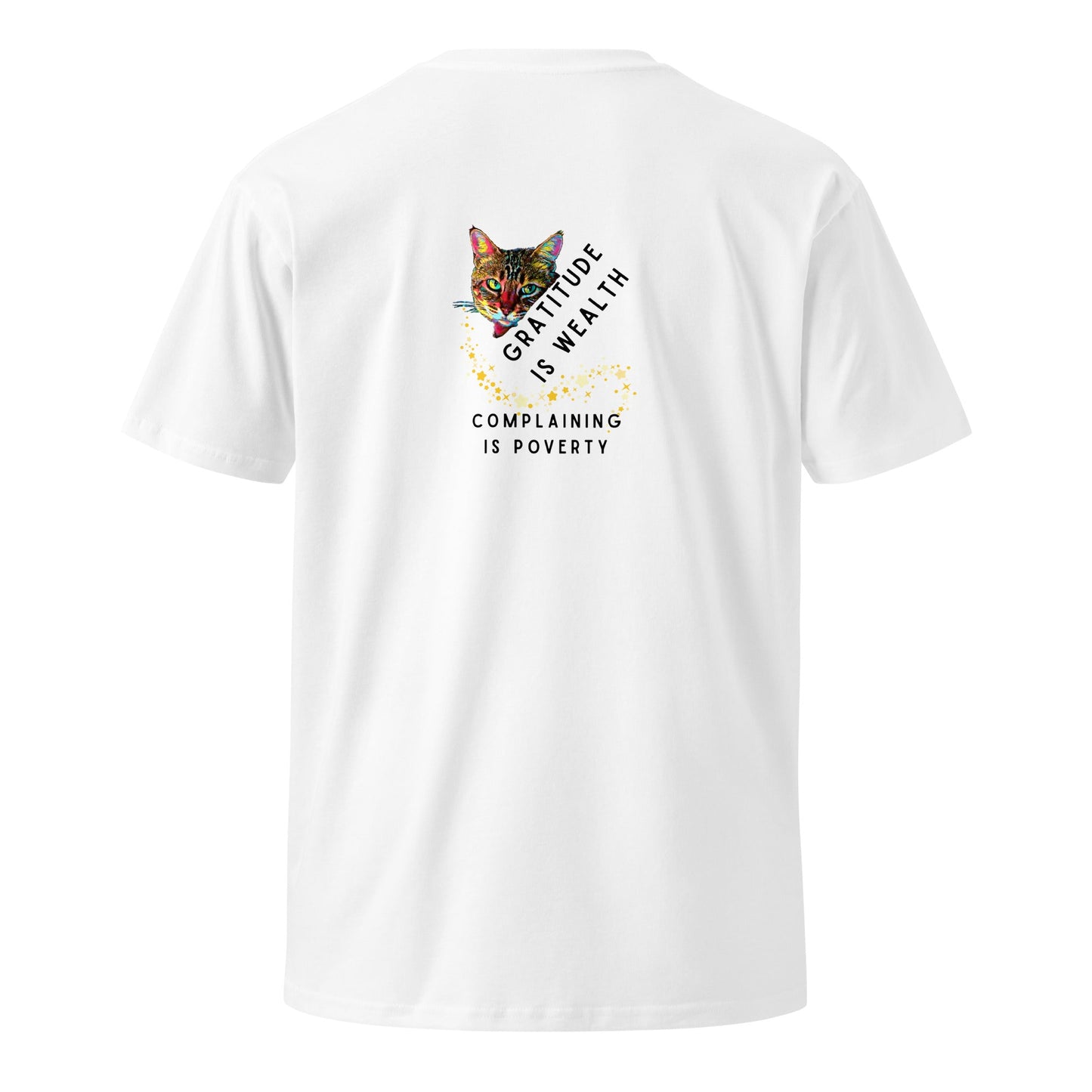 Gratitude is Wealth Unisex Premium Tee - My Social Cat Bonafide Boutique LLCGratitude is Wealth Unisex Premium TeeT-shirtMy Social Cat Bonafide Boutique LLCWhiteScatcomplaining