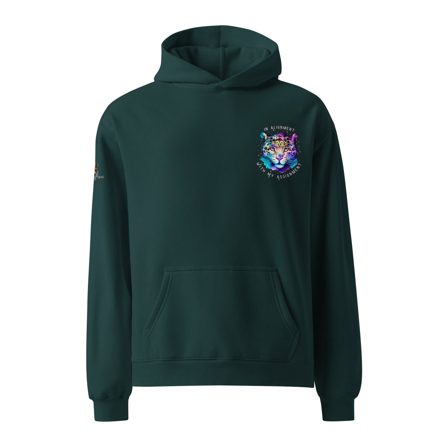 In Alignment Unisex Plush Hoodie - My Social Cat Bonafide Boutique LLCIn Alignment Unisex Plush HoodieHooded sweatshirtMy Social Cat Bonafide Boutique LLCPine GreenSalingmentassignment