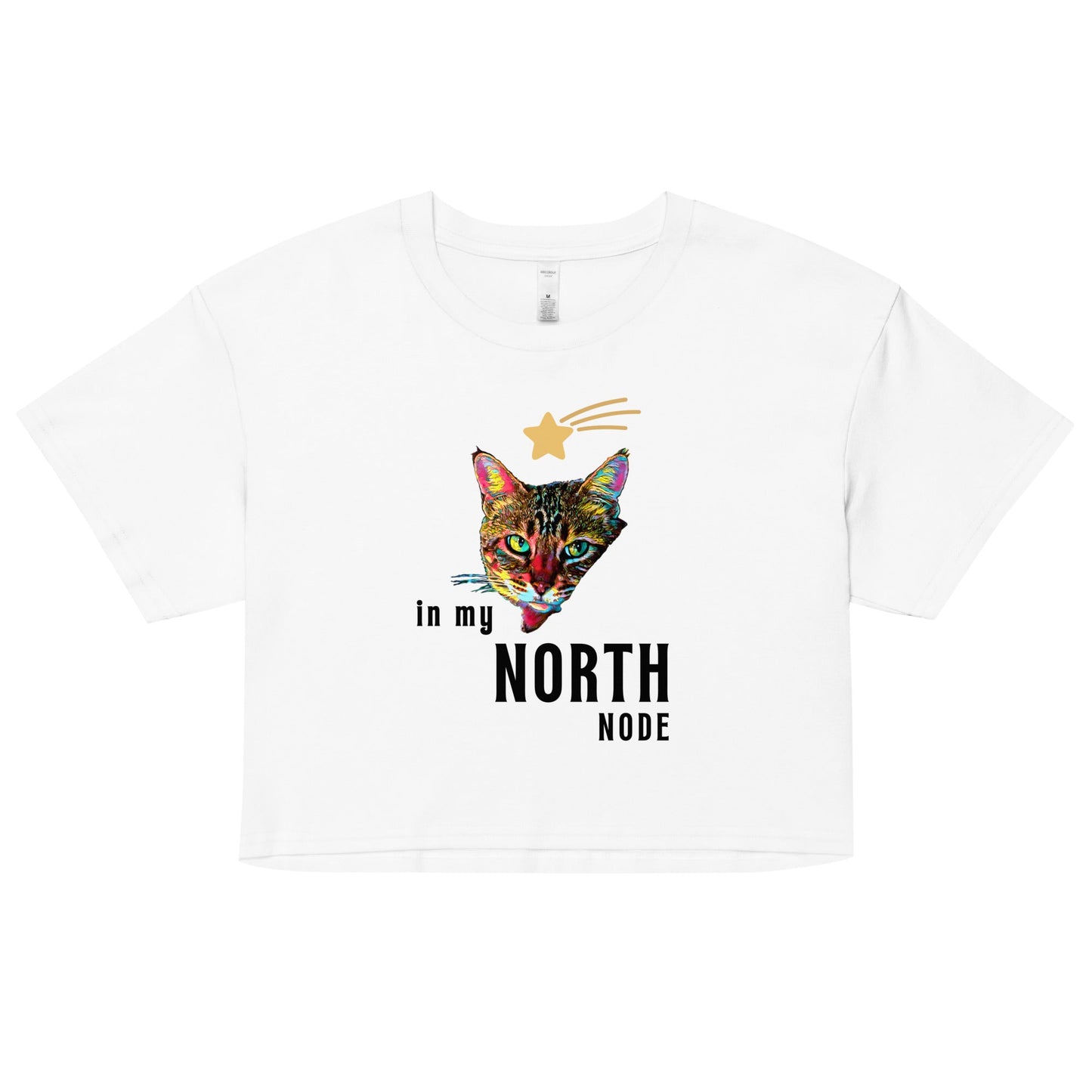 In My North Node Women’s Crop Top - My Social Cat Bonafide Boutique LLCIn My North Node Women’s Crop Topcrop topMy Social Cat Bonafide Boutique LLCWhiteXScatcrop