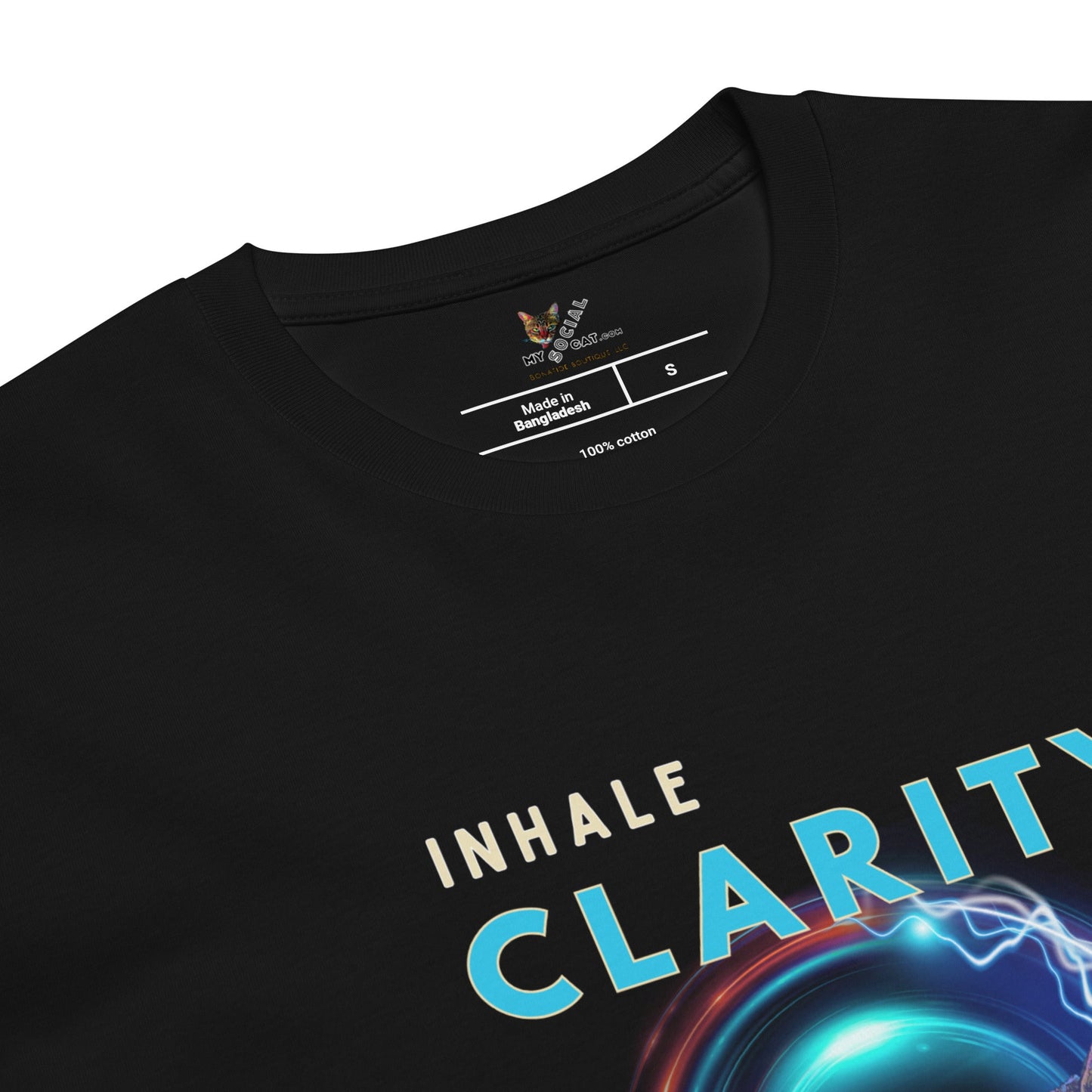 Inhale Clarity Exhale Denial Unisex Premium Tee - My Social Cat Bonafide Boutique LLCInhale Clarity Exhale Denial Unisex Premium TeeT-shirtMy Social Cat Bonafide Boutique LLCSclaritydenial