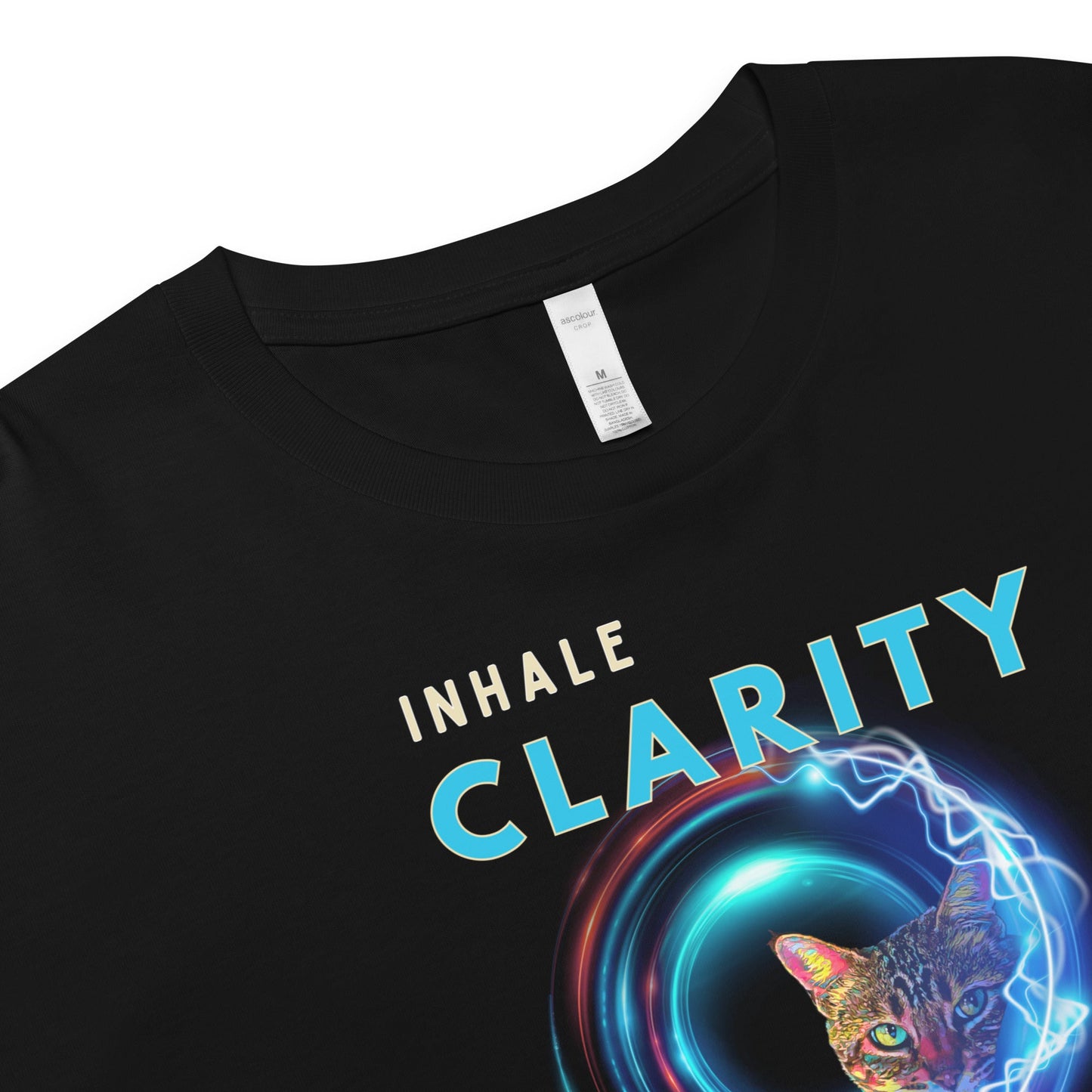 Inhale Clarity Exhale Denial Women’s Crop Top - My Social Cat Bonafide Boutique LLCInhale Clarity Exhale Denial Women’s Crop TopT-shirtMy Social Cat Bonafide Boutique LLCXSclaritycrop