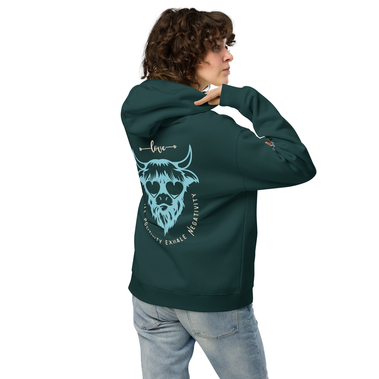 Inhale Positivity Unisex Plush Hoodie - My Social Cat Bonafide Boutique LLCInhale Positivity Unisex Plush HoodieHooded sweatshirtMy Social Cat Bonafide Boutique LLCBlackSbuffalohoodie