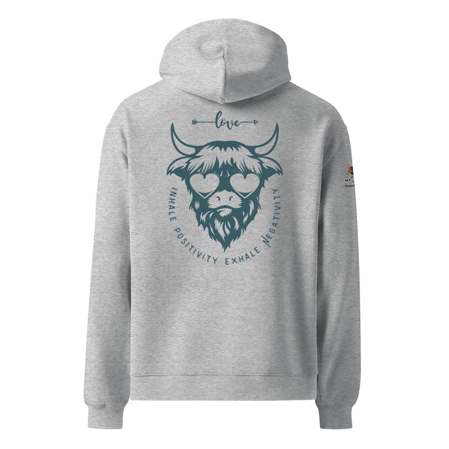 Inhale Positivity Unisex Plush Hoodie - My Social Cat Bonafide Boutique LLCInhale Positivity Unisex Plush HoodieHooded sweatshirtMy Social Cat Bonafide Boutique LLCAthletic HeatherSbuffalohoodie