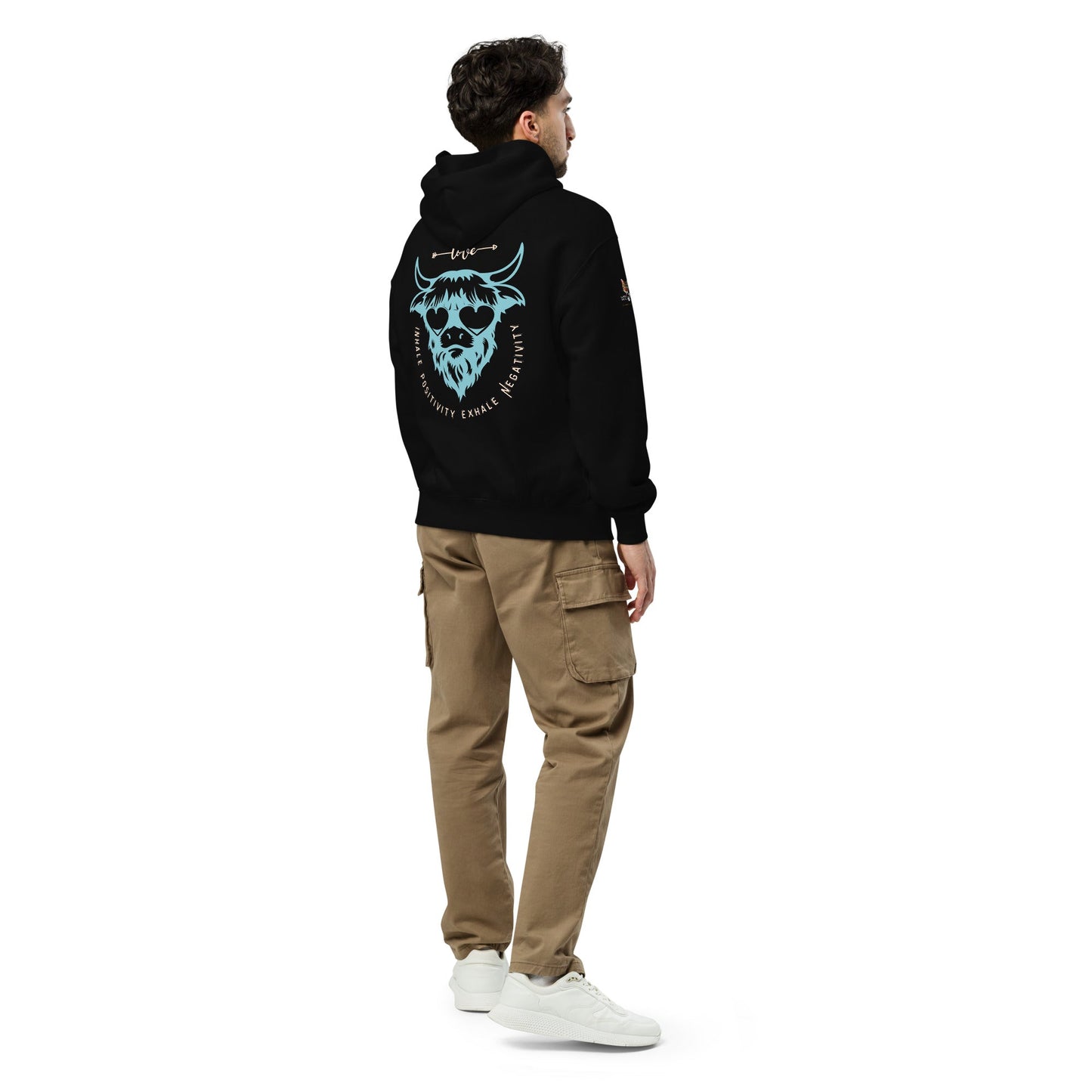 Inhale Positivity Unisex Plush Hoodie - My Social Cat Bonafide Boutique LLCInhale Positivity Unisex Plush HoodieHooded sweatshirtMy Social Cat Bonafide Boutique LLCBlackSbuffalohoodie
