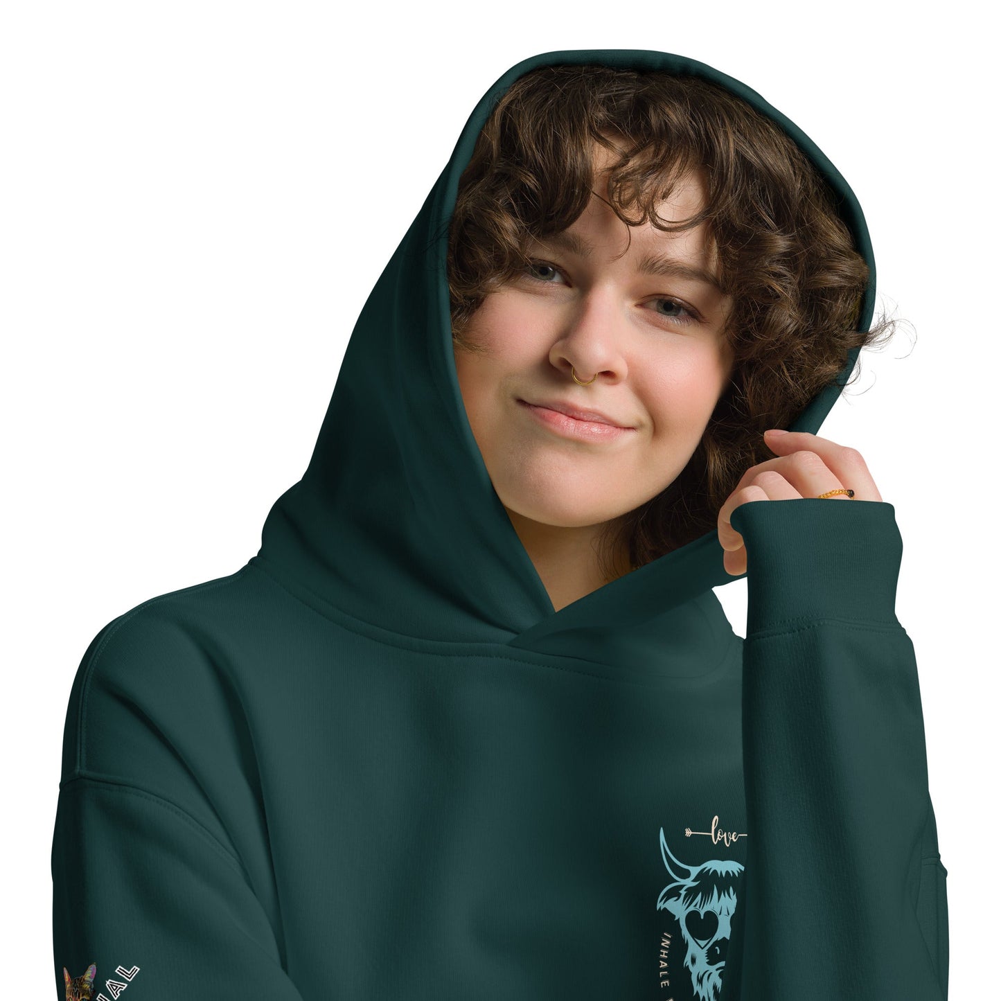 Inhale Positivity Unisex Plush Hoodie - My Social Cat Bonafide Boutique LLCInhale Positivity Unisex Plush HoodieHooded sweatshirtMy Social Cat Bonafide Boutique LLCBlackSbuffalohoodie