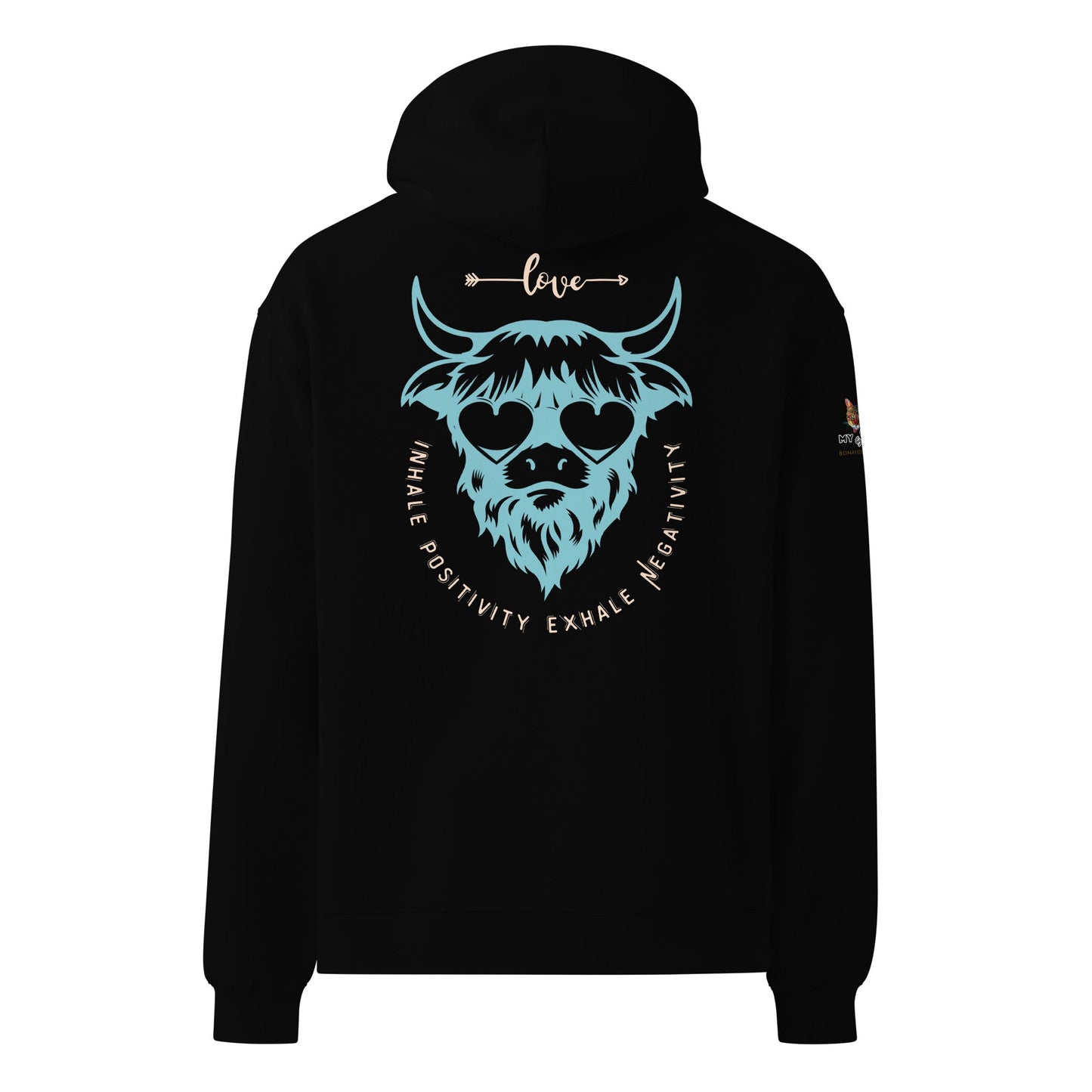 Inhale Positivity Unisex Plush Hoodie - My Social Cat Bonafide Boutique LLCInhale Positivity Unisex Plush HoodieHooded sweatshirtMy Social Cat Bonafide Boutique LLCBlackSbuffalohoodie