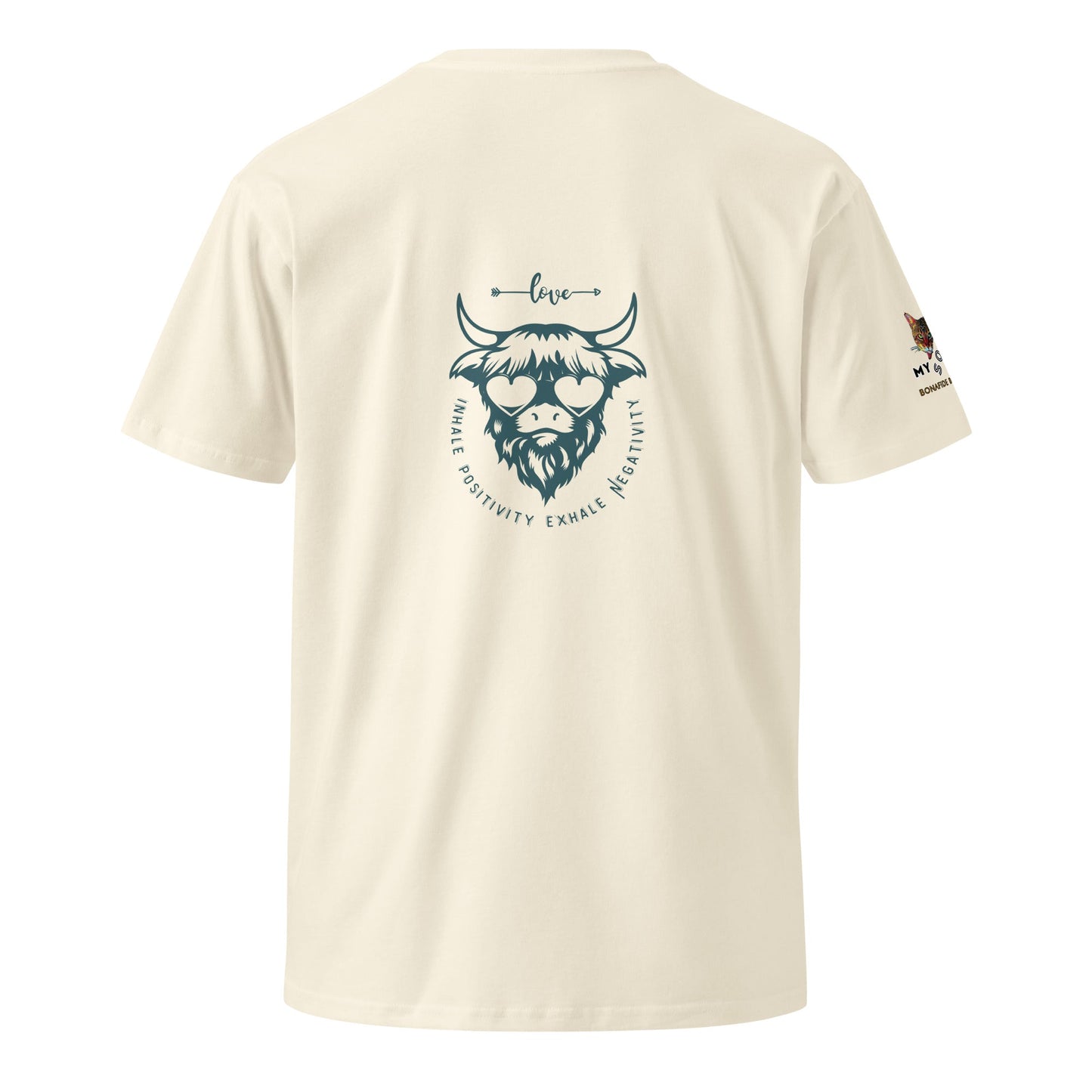 Inhale Positivity Unisex Premium Tee - My Social Cat Bonafide Boutique LLCInhale Positivity Unisex Premium TeeT-shirtMy Social Cat Bonafide Boutique LLCCharcoalSbufalloinhale