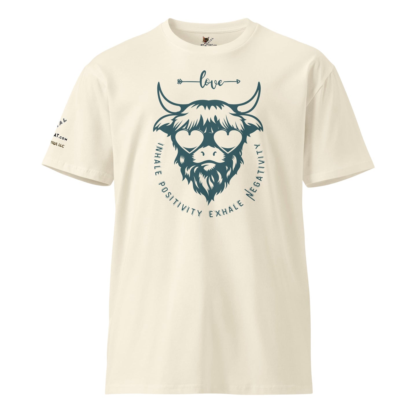 Inhale Positivity Unisex Premium Tee - My Social Cat Bonafide Boutique LLCInhale Positivity Unisex Premium TeeT-shirtMy Social Cat Bonafide Boutique LLCNaturalSbufalloinhale