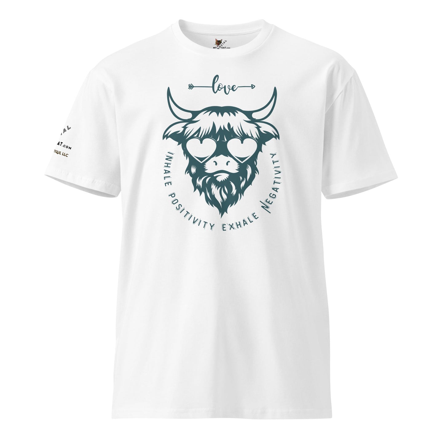 Inhale Positivity Unisex Premium Tee - My Social Cat Bonafide Boutique LLCInhale Positivity Unisex Premium TeeT-shirtMy Social Cat Bonafide Boutique LLCWhiteSbufalloinhale