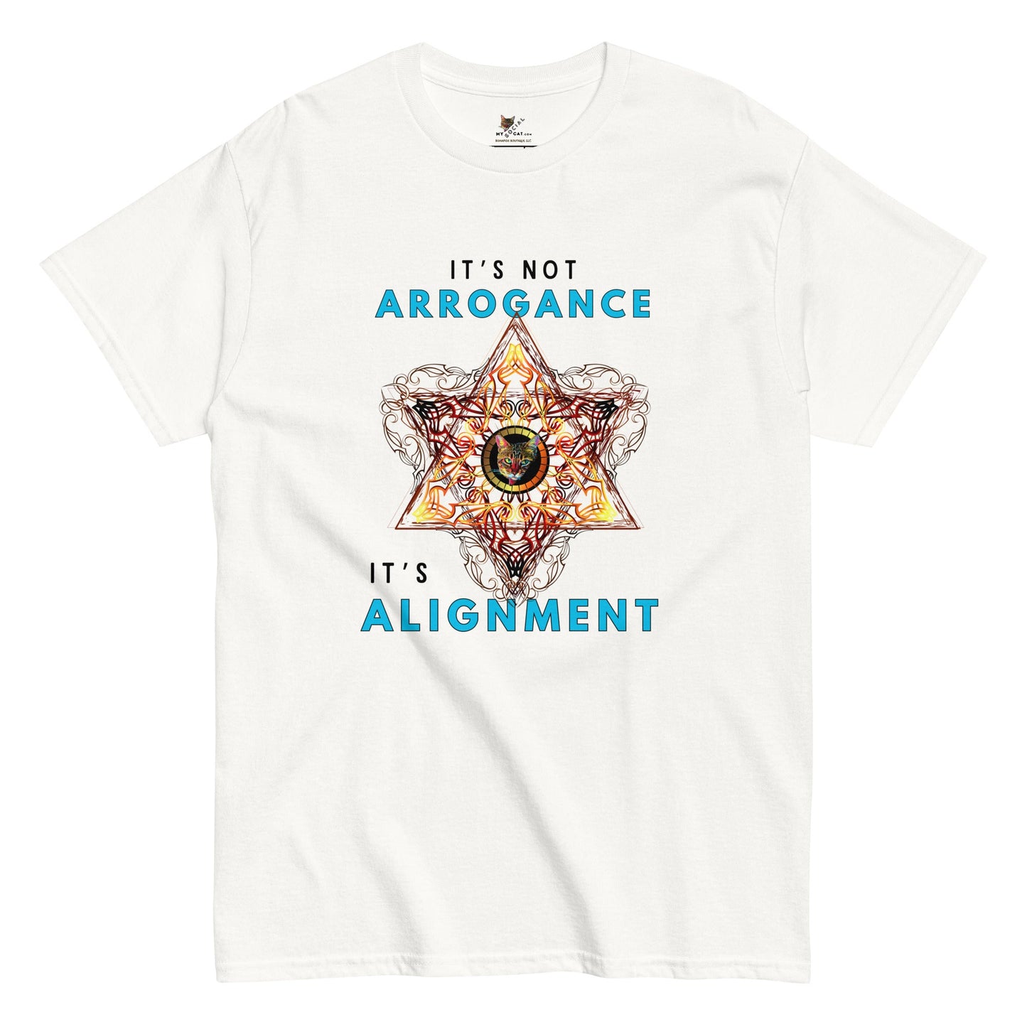 It's Not Arrogance It's Alignment Unisex Classic Tee - My Social Cat Bonafide Boutique LLCIt's Not Arrogance It's Alignment Unisex Classic TeeT-shirtMy Social Cat Bonafide Boutique LLCWhiteSalignmentarrogance