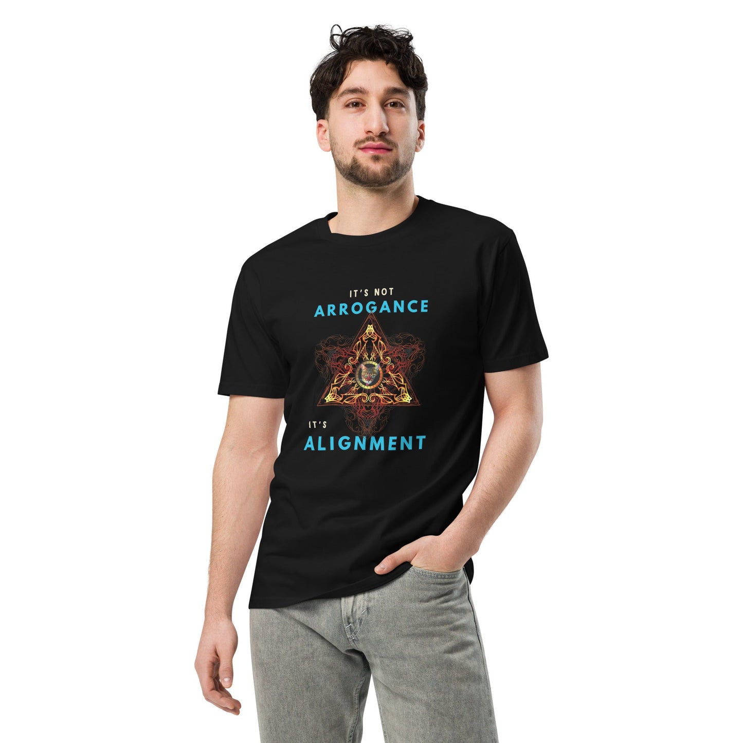 It's Not Arrogance It's Alignment Unisex Premium Tee - My Social Cat Bonafide Boutique LLCIt's Not Arrogance It's Alignment Unisex Premium TeeT-shirtMy Social Cat Bonafide Boutique LLCBlackMalignmentarrogance