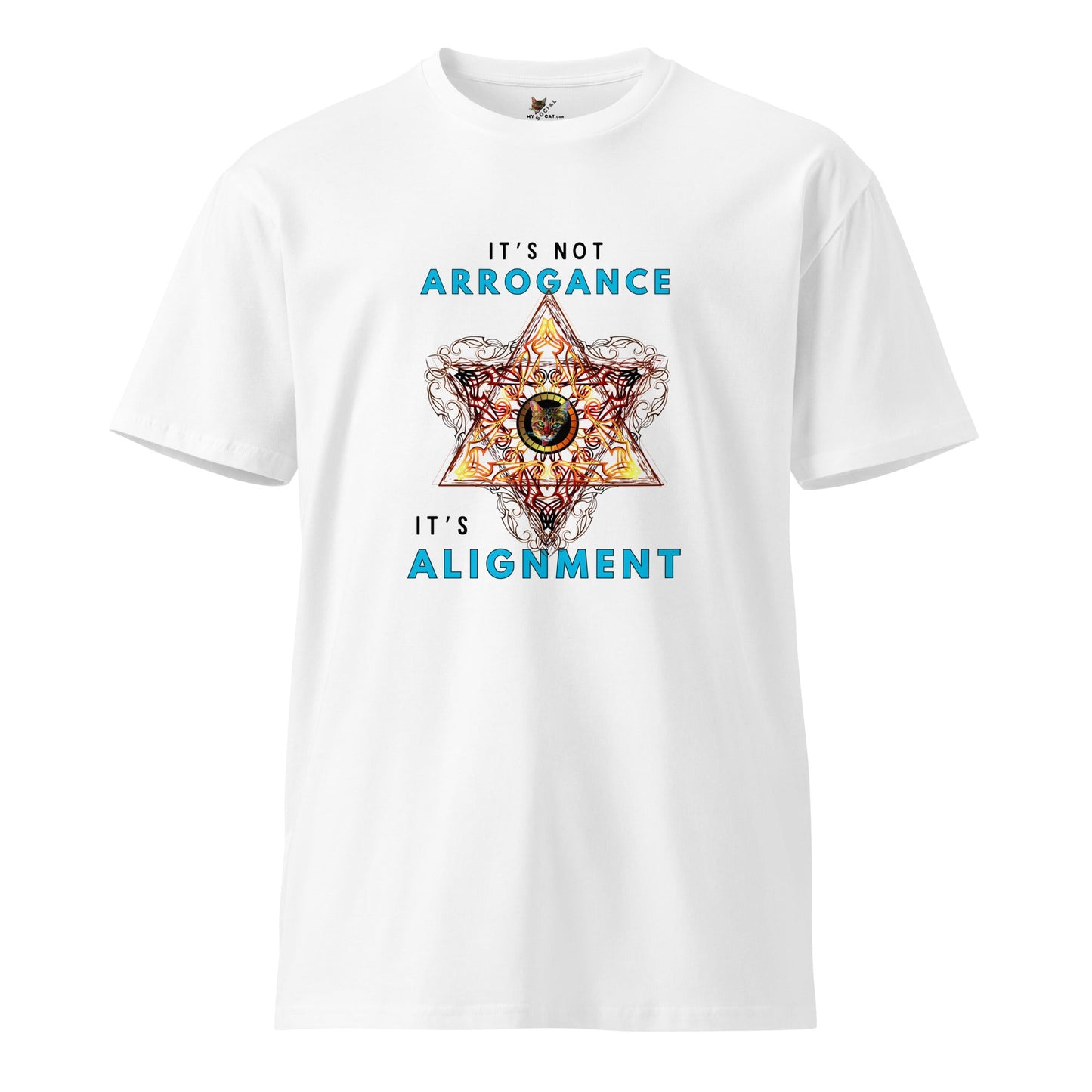 It's Not Arrogance It's Alignment Unisex Premium Tee - My Social Cat Bonafide Boutique LLCIt's Not Arrogance It's Alignment Unisex Premium TeeT-shirtMy Social Cat Bonafide Boutique LLCWhiteSalignmentarrogance