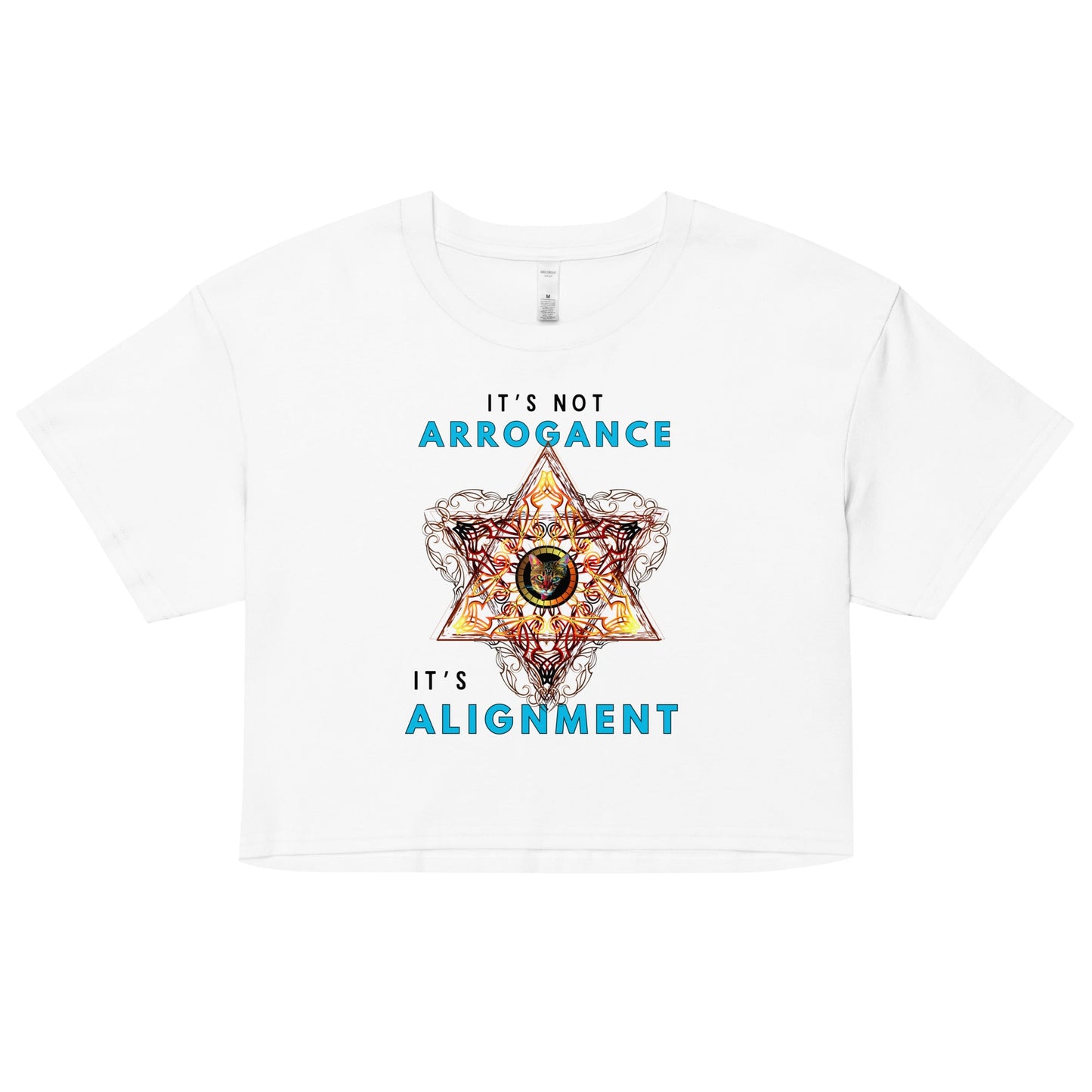 It's Not Arrogance It's Alignment Women’s Crop Top - My Social Cat Bonafide Boutique LLCIt's Not Arrogance It's Alignment Women’s Crop TopT-shirtMy Social Cat Bonafide Boutique LLCWhiteXSalignmentarrogance