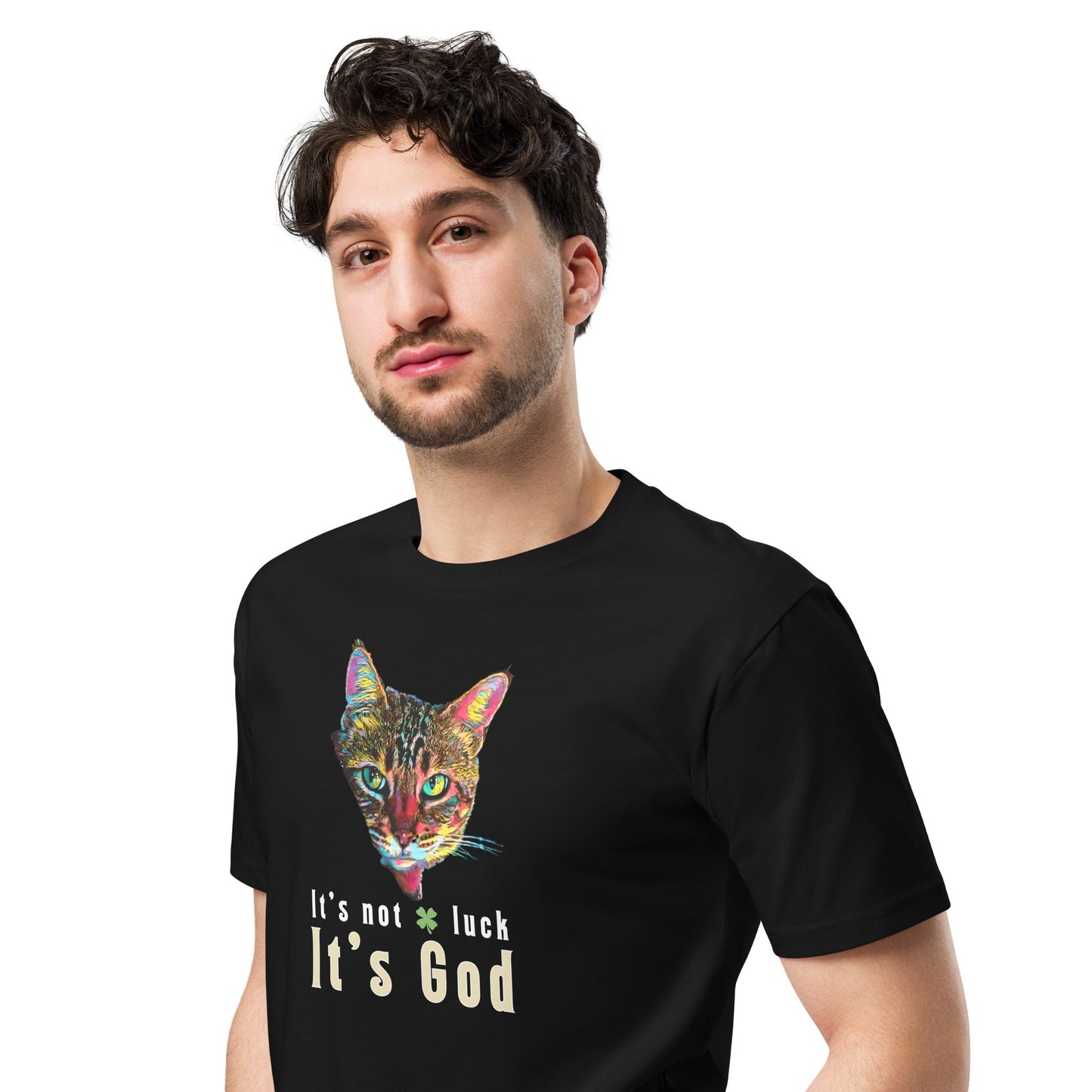 It's Not Luck Unisex Premium Tee - My Social Cat Bonafide Boutique LLCIt's Not Luck Unisex Premium TeeT-shirtMy Social Cat Bonafide Boutique LLCScatgod