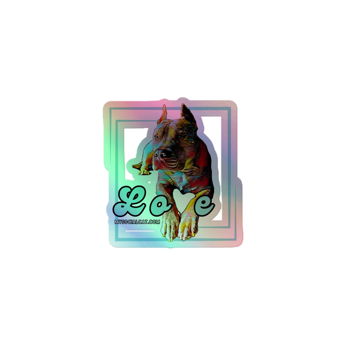 Bully Love Holographic Stickers