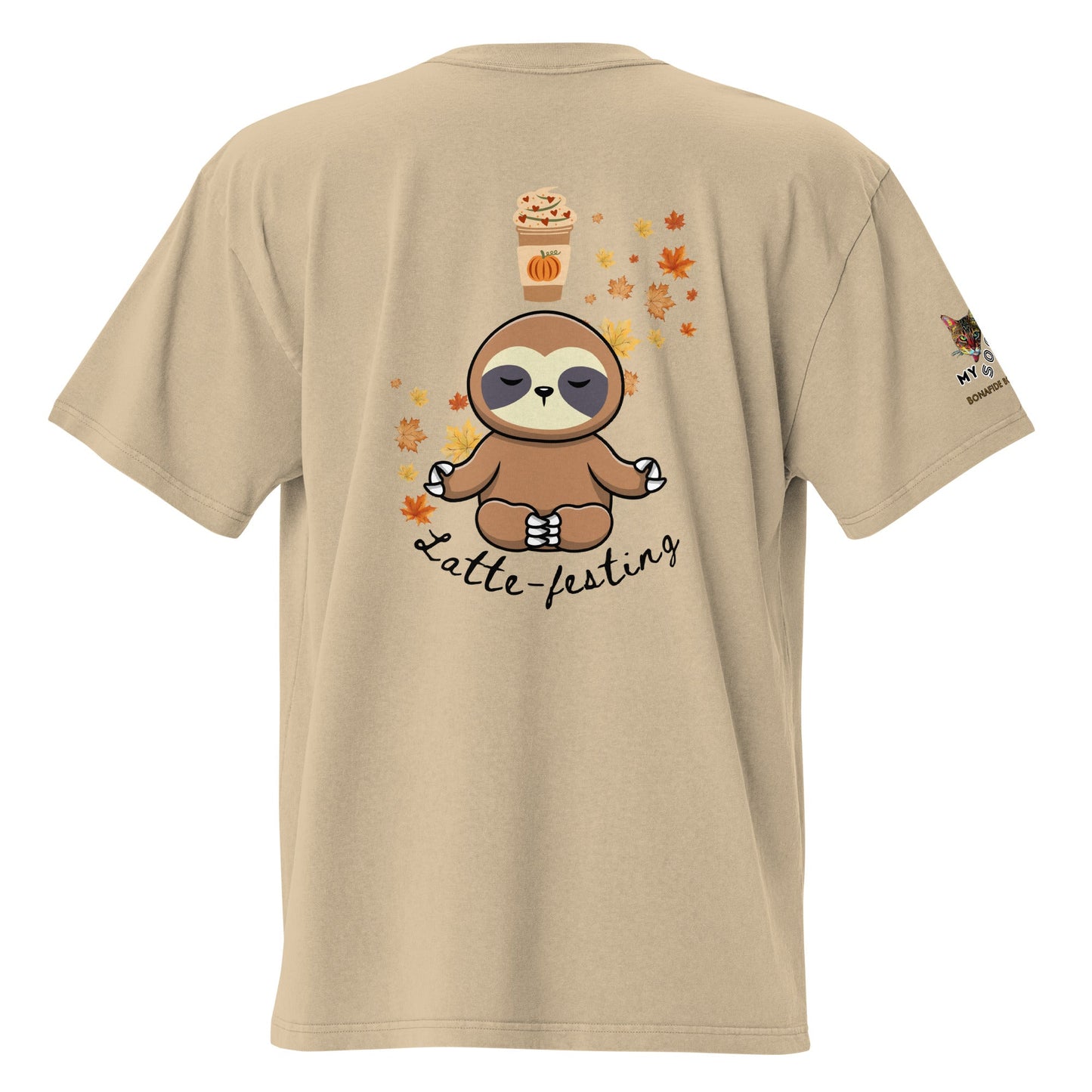 Latte - festing Oversized Faded Tee - My Social Cat Bonafide Boutique LLCLatte - festing Oversized Faded TeeT-shirtMy Social Cat Bonafide Boutique LLCFaded BoneScottonlatte