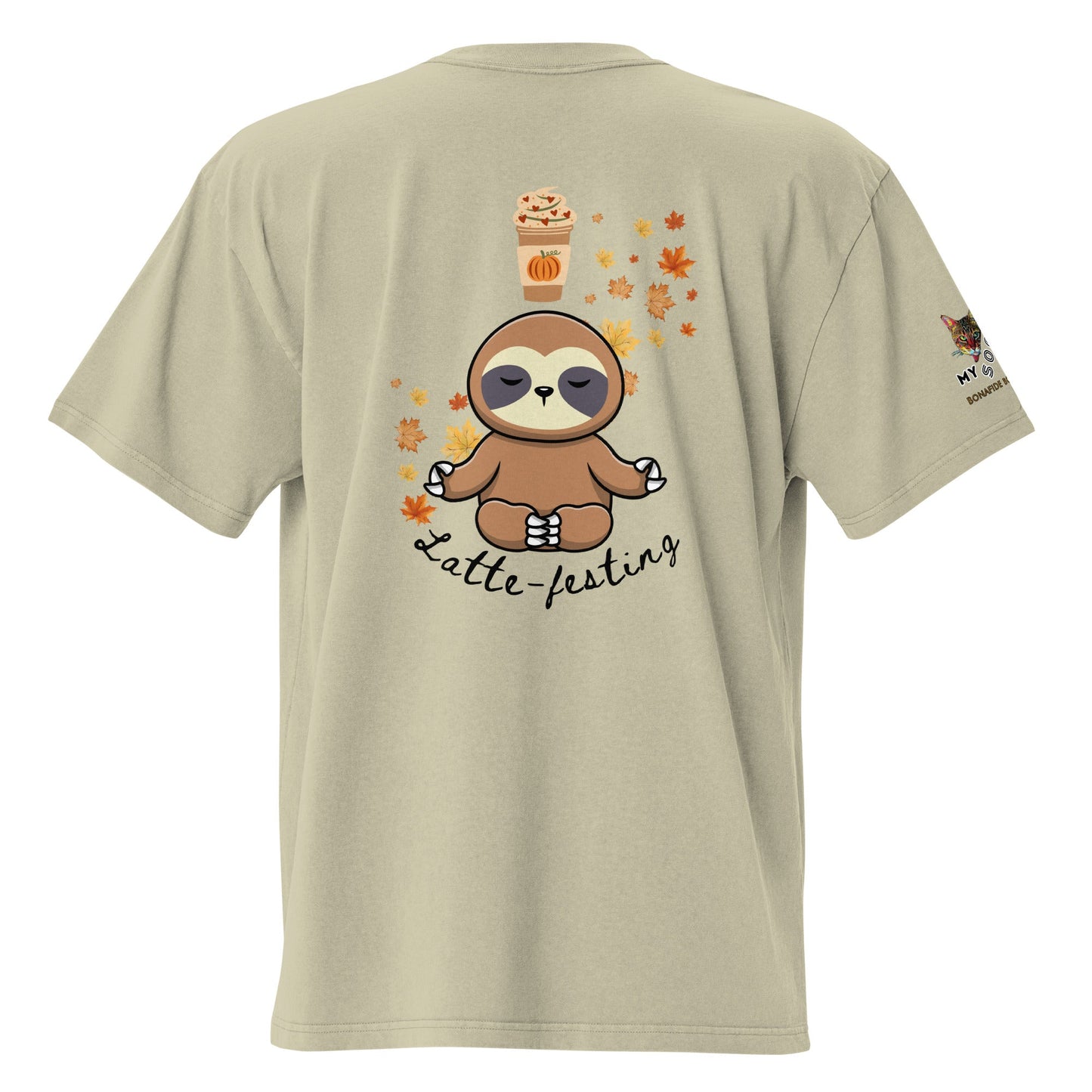 Latte - festing Oversized Faded Tee - My Social Cat Bonafide Boutique LLCLatte - festing Oversized Faded TeeT-shirtMy Social Cat Bonafide Boutique LLCFaded KhakiScottonlatte