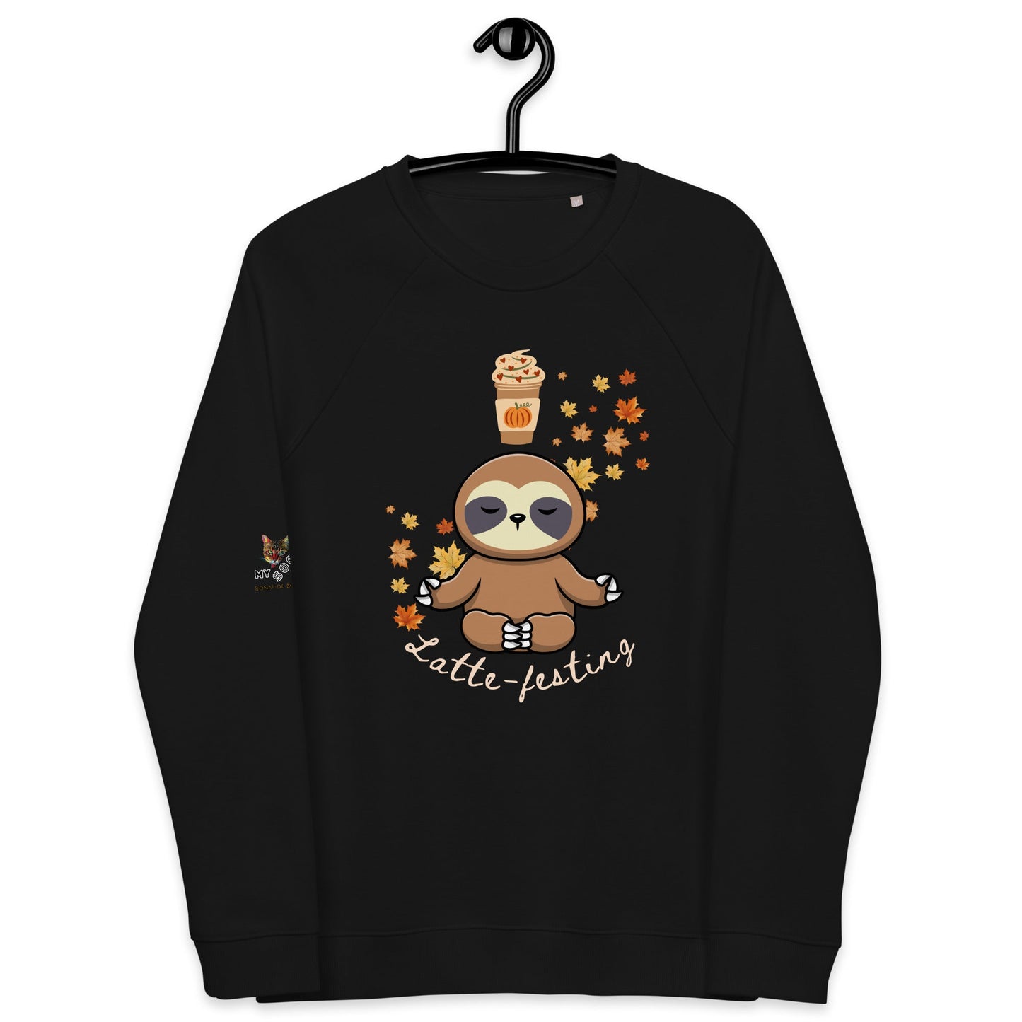 Latte - festing Plush Organic Sweatshirt - My Social Cat Bonafide Boutique LLCLatte - festing Plush Organic SweatshirtSweatshirtMy Social Cat Bonafide Boutique LLCBlackXSlatteplush