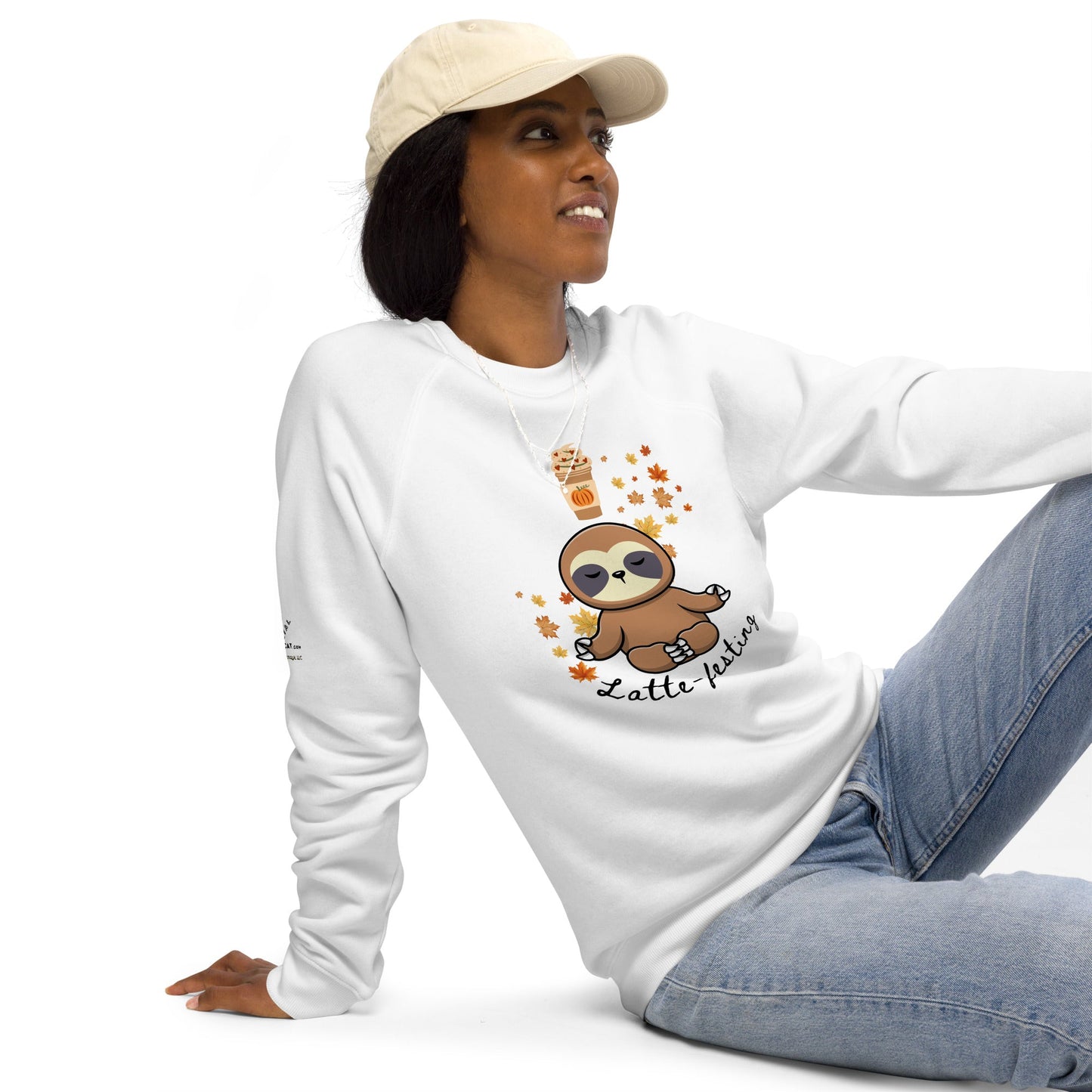 Latte - festing Plush Organic Sweatshirt - My Social Cat Bonafide Boutique LLCLatte - festing Plush Organic SweatshirtSweatshirtMy Social Cat Bonafide Boutique LLCWhiteXSlatteplush