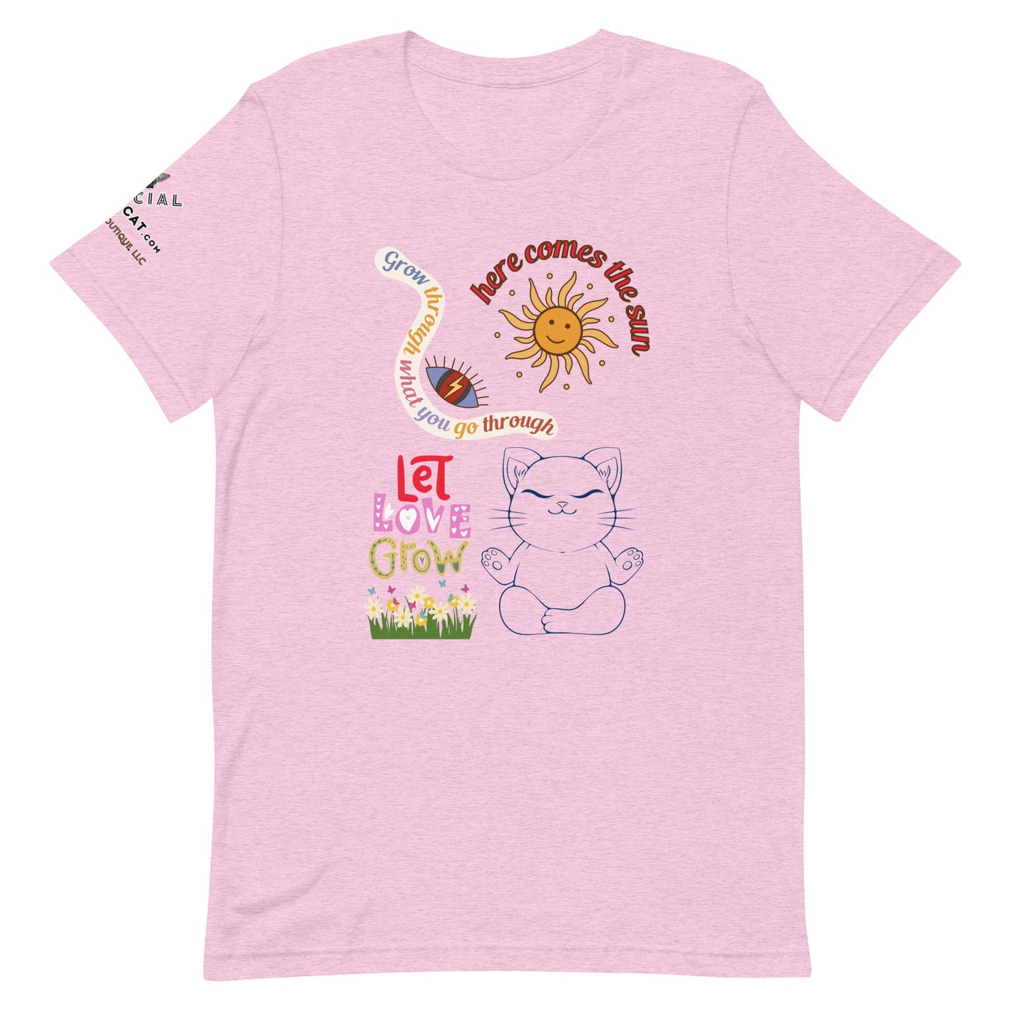 Let Love Grow Unisex Tee - My Social Cat Bonafide Boutique LLCLet Love Grow Unisex TeeT-shirtMy Social Cat Bonafide Boutique LLCHeather Prism LilacXScatscotton