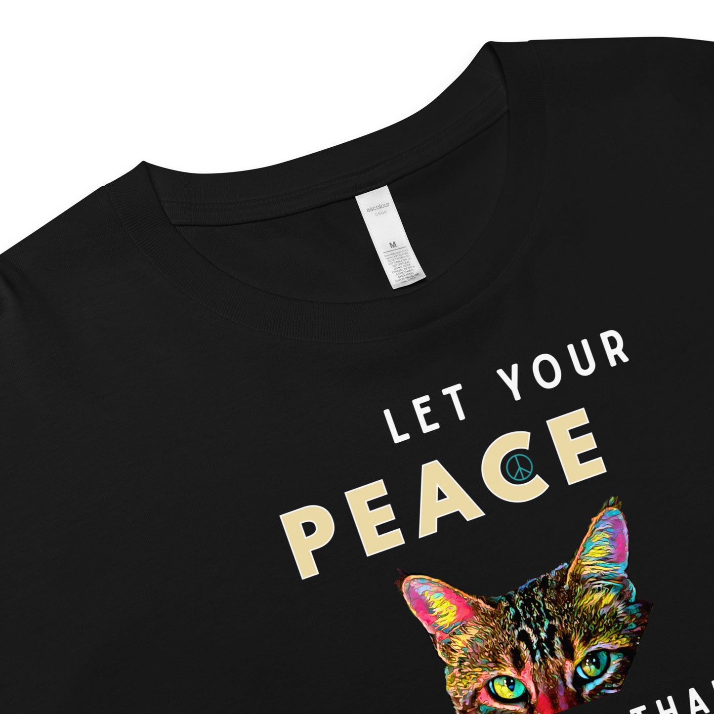 Let Your Peace be Louder than Chaos Women’s Crop Top - My Social Cat Bonafide Boutique LLCLet Your Peace be Louder than Chaos Women’s Crop Topcrop topMy Social Cat Bonafide Boutique LLCXScatchaos