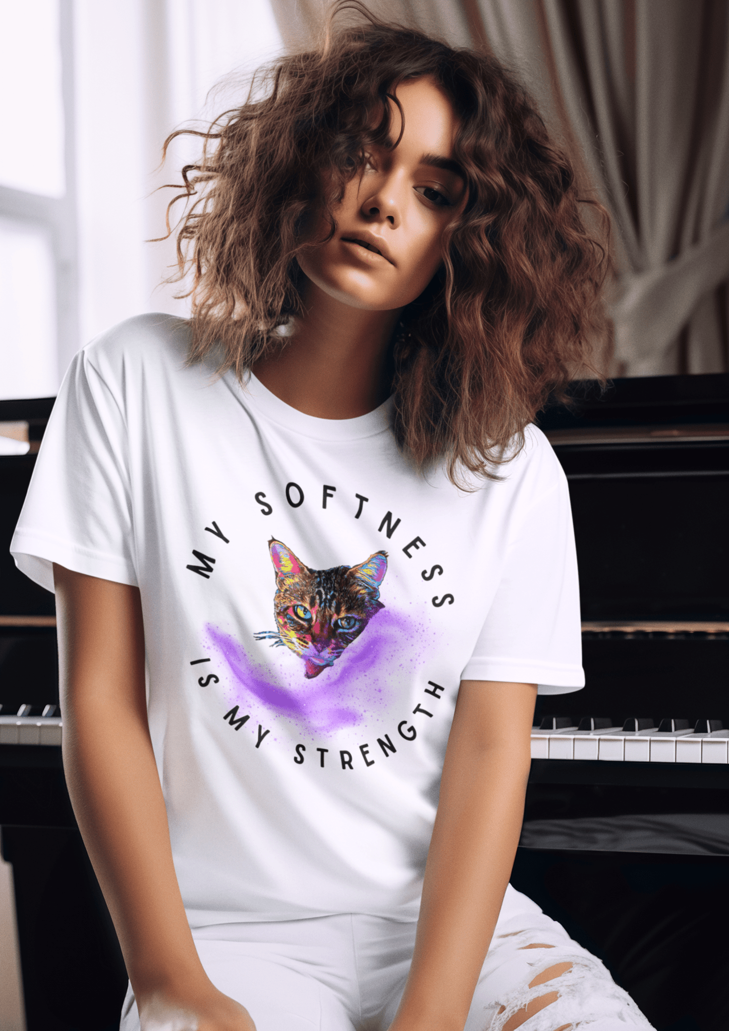 My Softness is My Strength Unisex Premium Tee - My Social Cat Bonafide Boutique LLCMy Softness is My Strength Unisex Premium TeeT-shirtMy Social Cat Bonafide Boutique LLCBlackMmyshirt