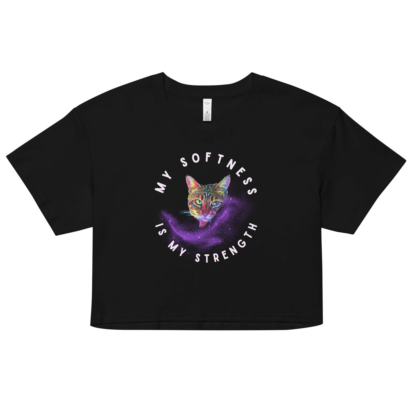 My Softness is My Strength Women’s Crop Top - My Social Cat Bonafide Boutique LLCMy Softness is My Strength Women’s Crop Topcrop topMy Social Cat Bonafide Boutique LLCBlackScropmy