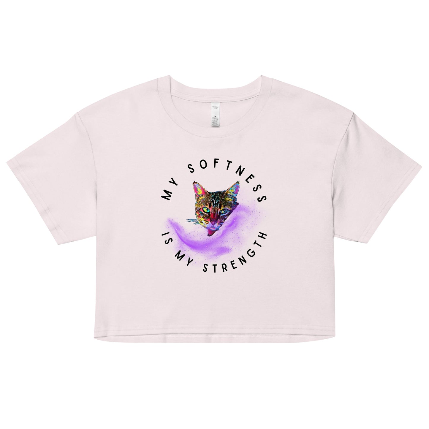 My Softness is My Strength Women’s Crop Top - My Social Cat Bonafide Boutique LLCMy Softness is My Strength Women’s Crop Topcrop topMy Social Cat Bonafide Boutique LLCOrchidXScropmy