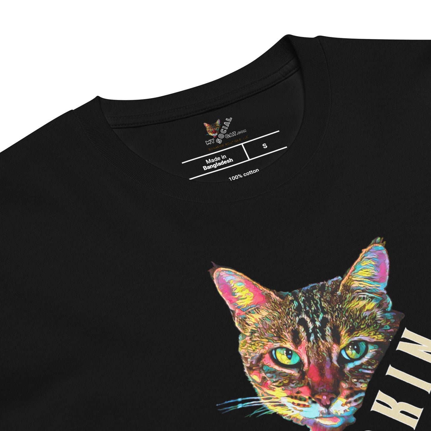 Not Lookin Back Unisex Premium Tee - My Social Cat Bonafide Boutique LLCNot Lookin Back Unisex Premium TeeT-shirtMy Social Cat Bonafide Boutique LLCSbackcat