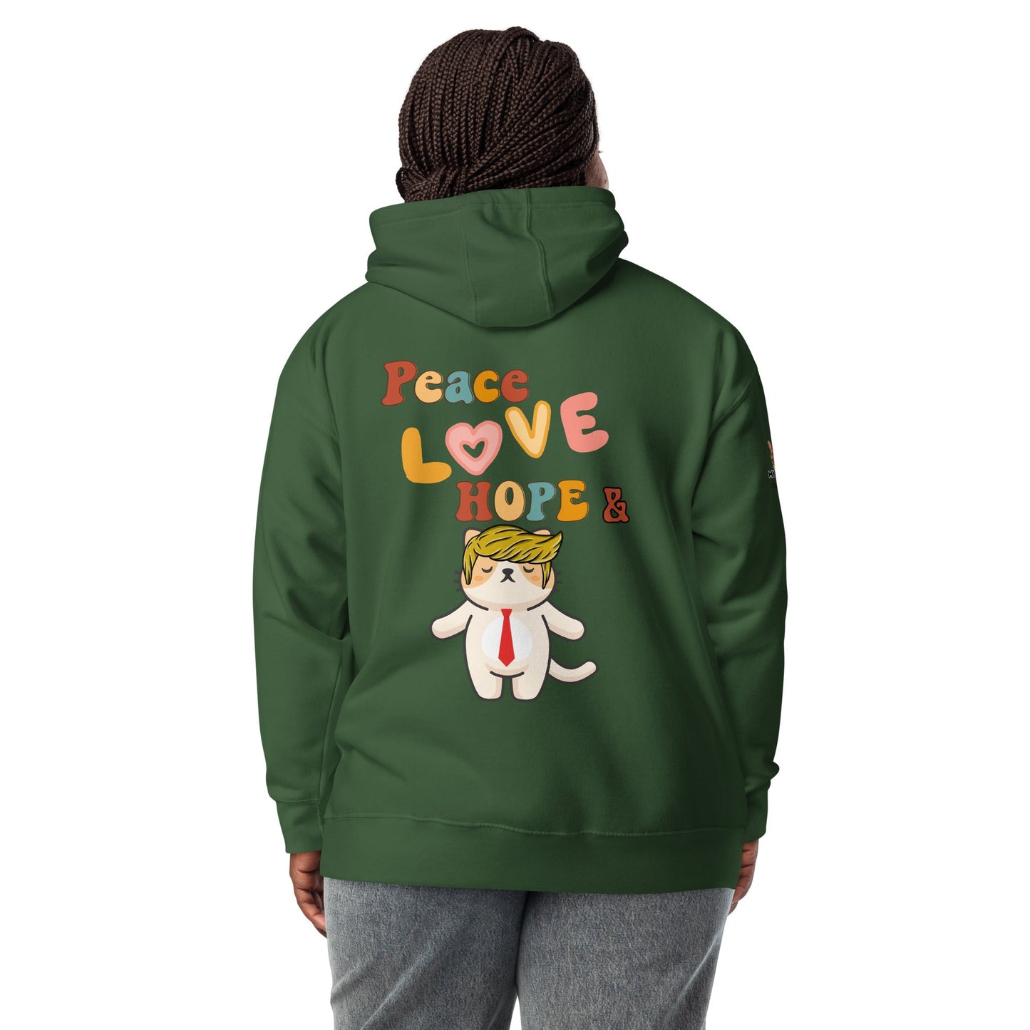 Peace Love Hope Unisex Hoodie - My Social Cat Bonafide Boutique LLCPeace Love Hope Unisex HoodieHooded sweatshirtMy Social Cat Bonafide Boutique LLCNavy BlazerShoodiehope