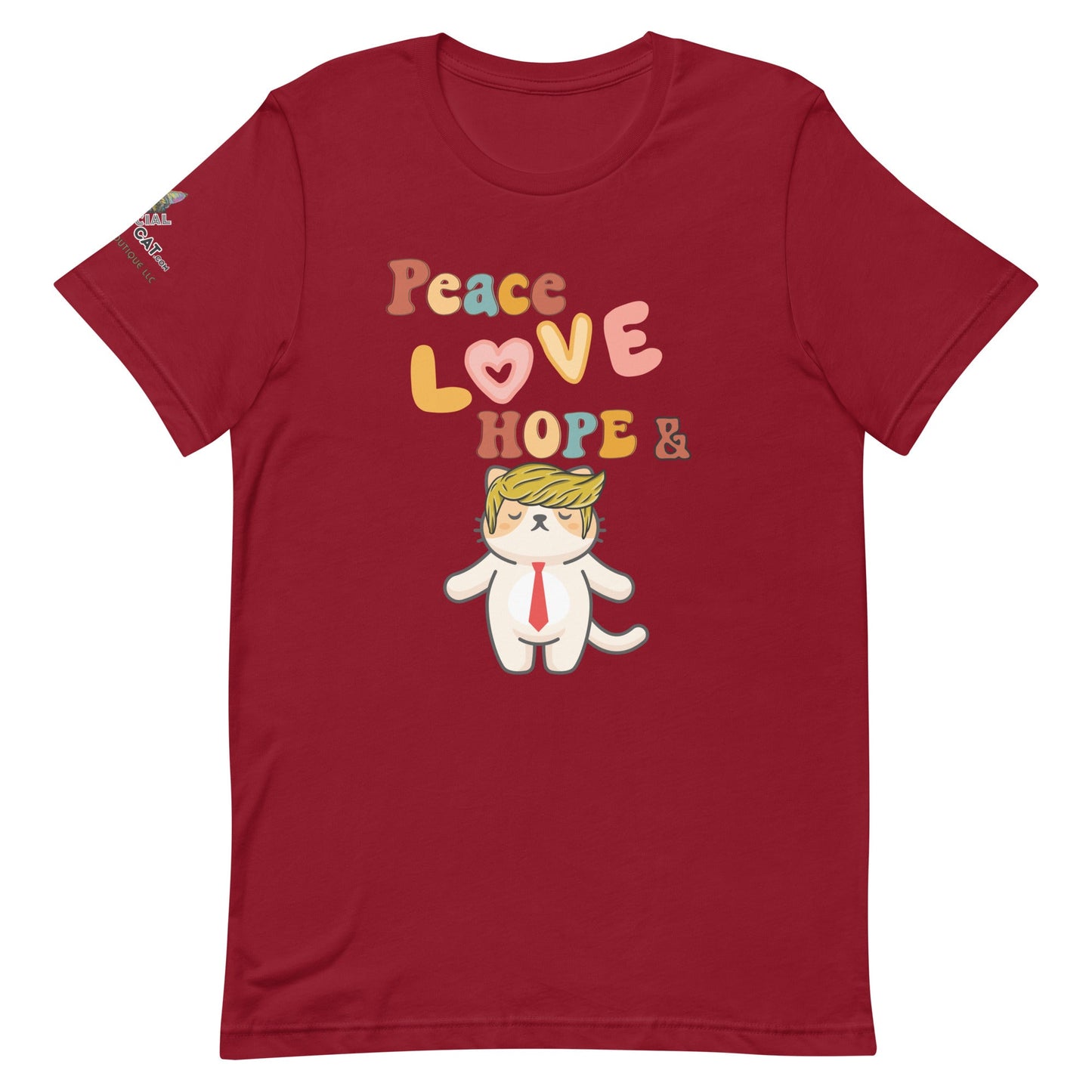 Peace Love Hope Unisex Tee - My Social Cat Bonafide Boutique LLCPeace Love Hope Unisex TeeT - shirtMy Social Cat Bonafide Boutique LLCCardinalXShopelove