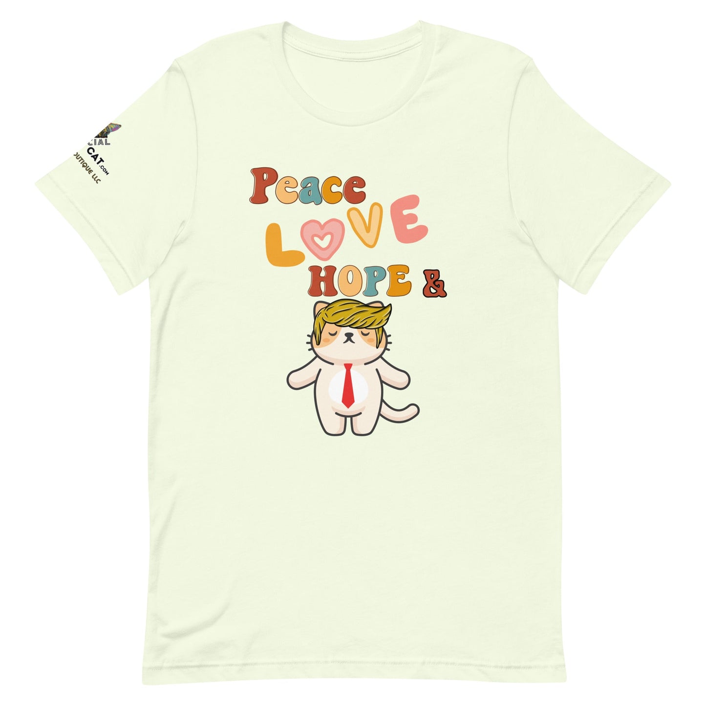 Peace Love Hope Unisex Tee - My Social Cat Bonafide Boutique LLCPeace Love Hope Unisex TeeT - shirtMy Social Cat Bonafide Boutique LLCCitronXShopelove